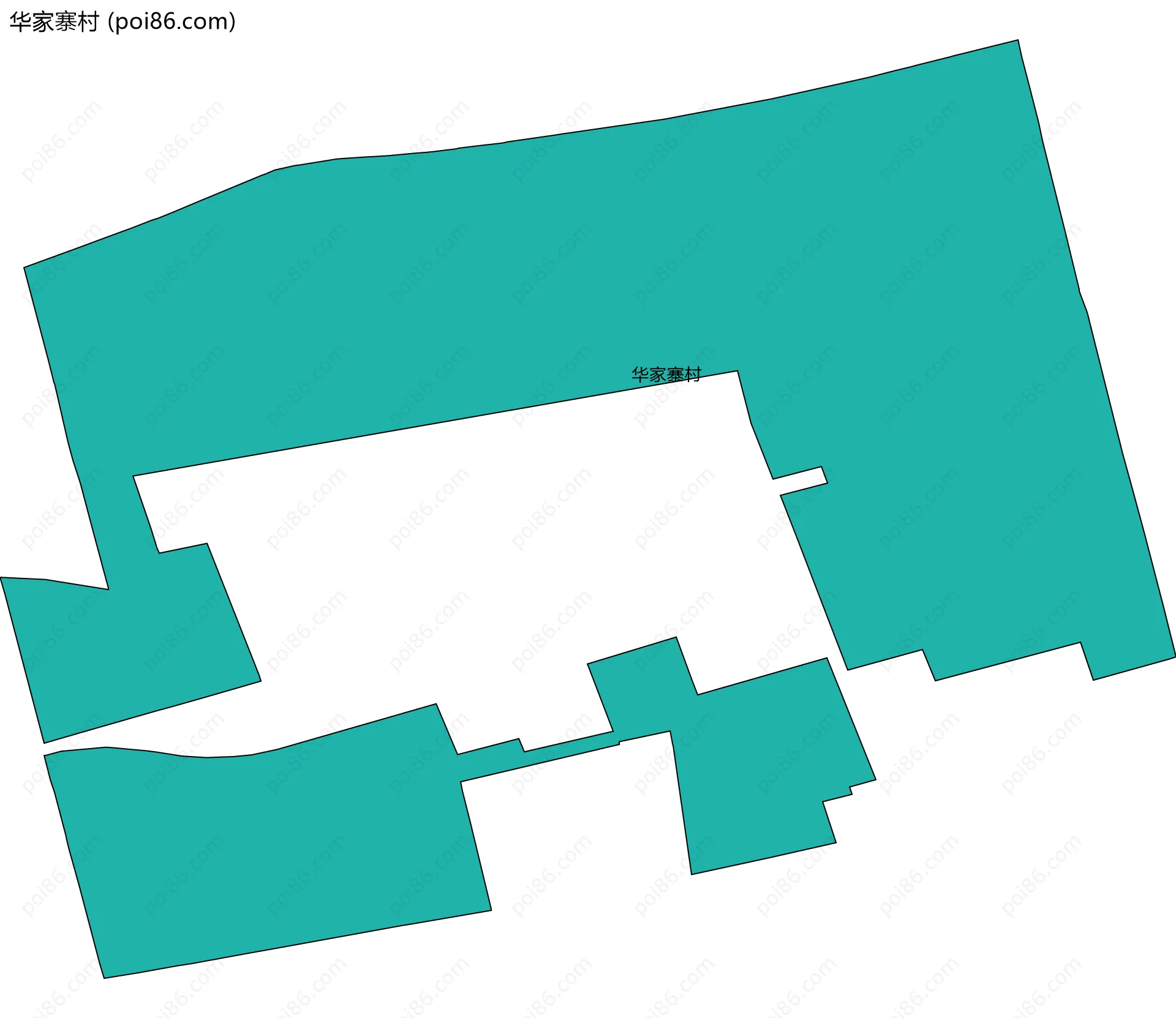 华家寨村边界地图