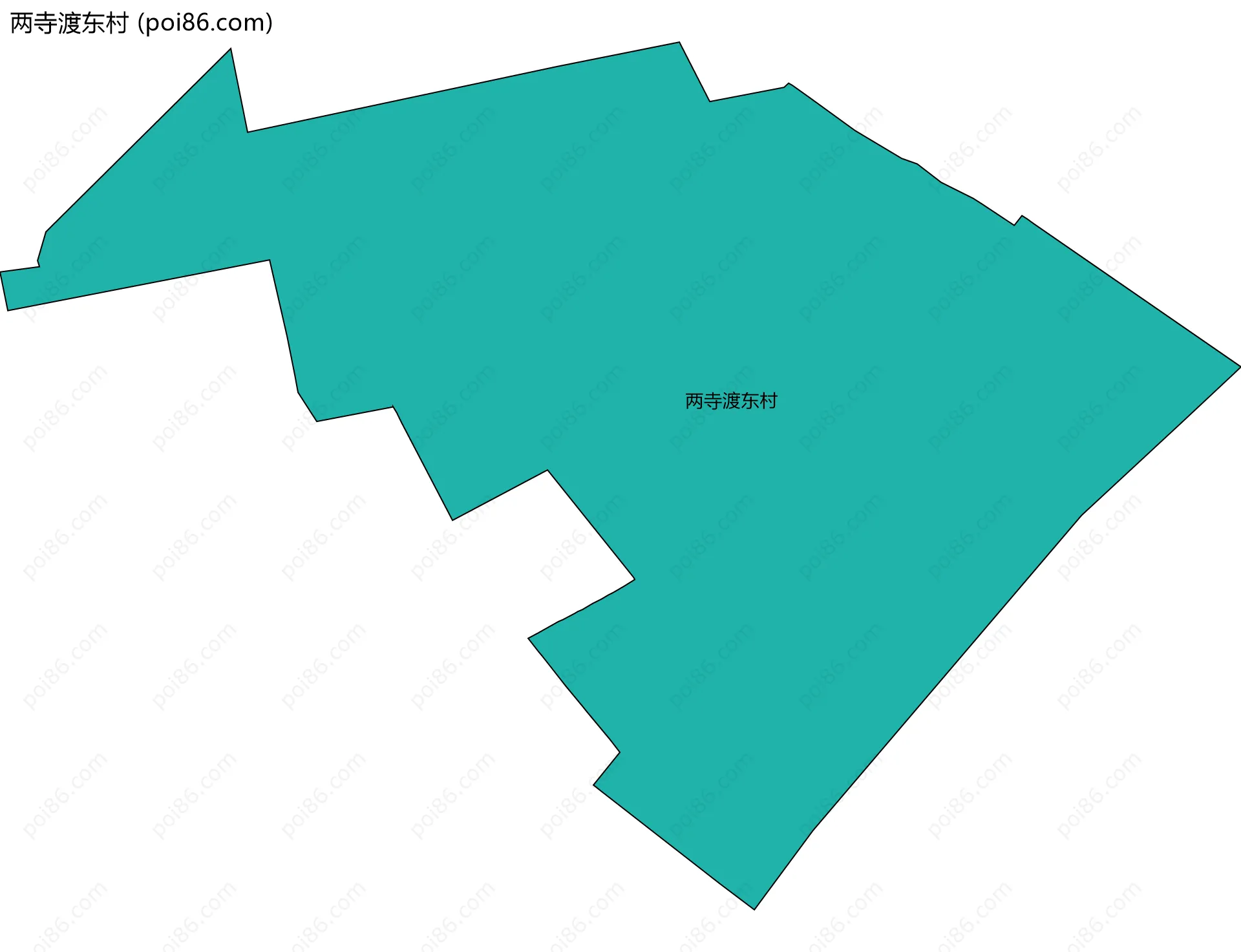 两寺渡东村边界地图
