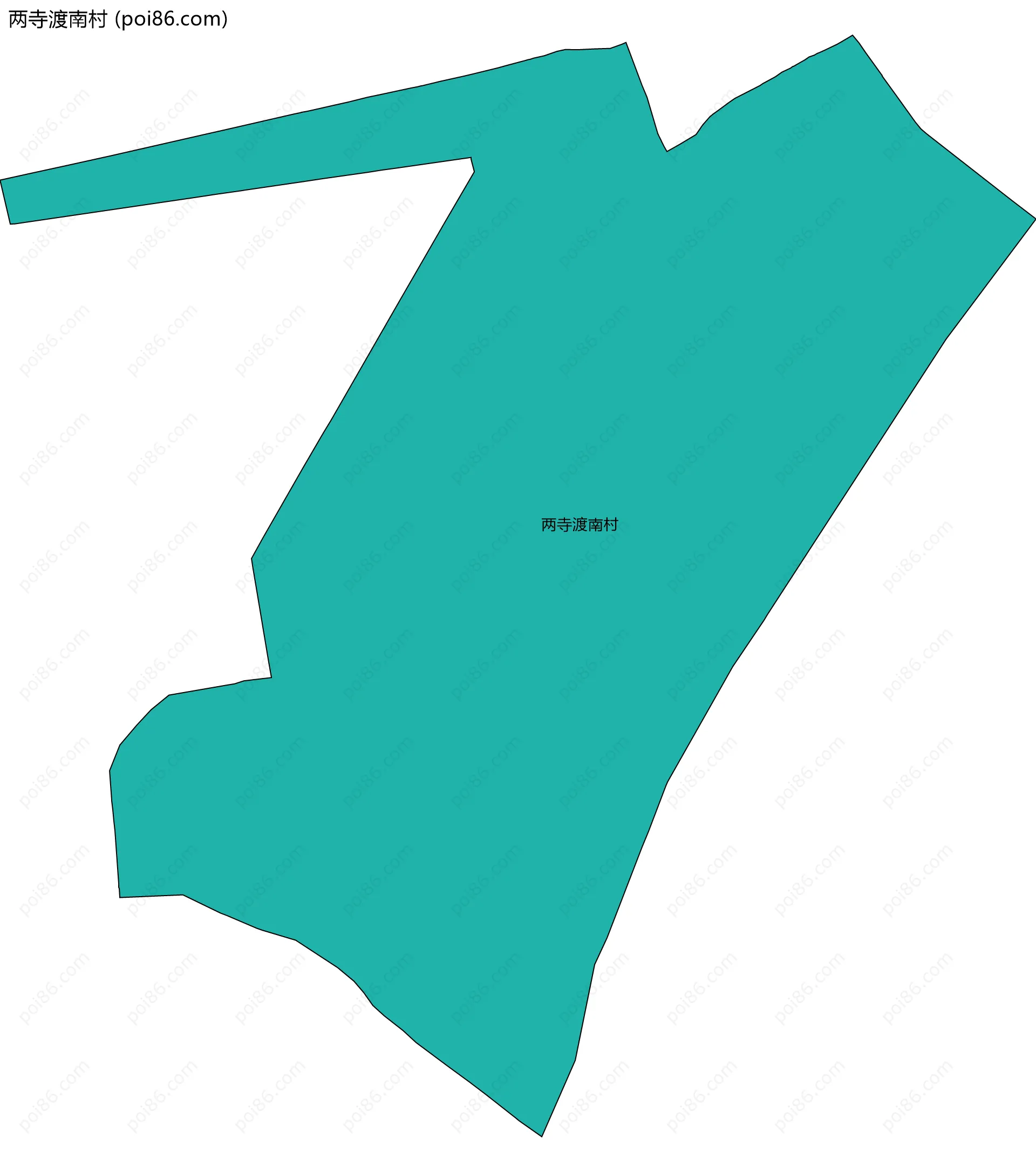 两寺渡南村边界地图