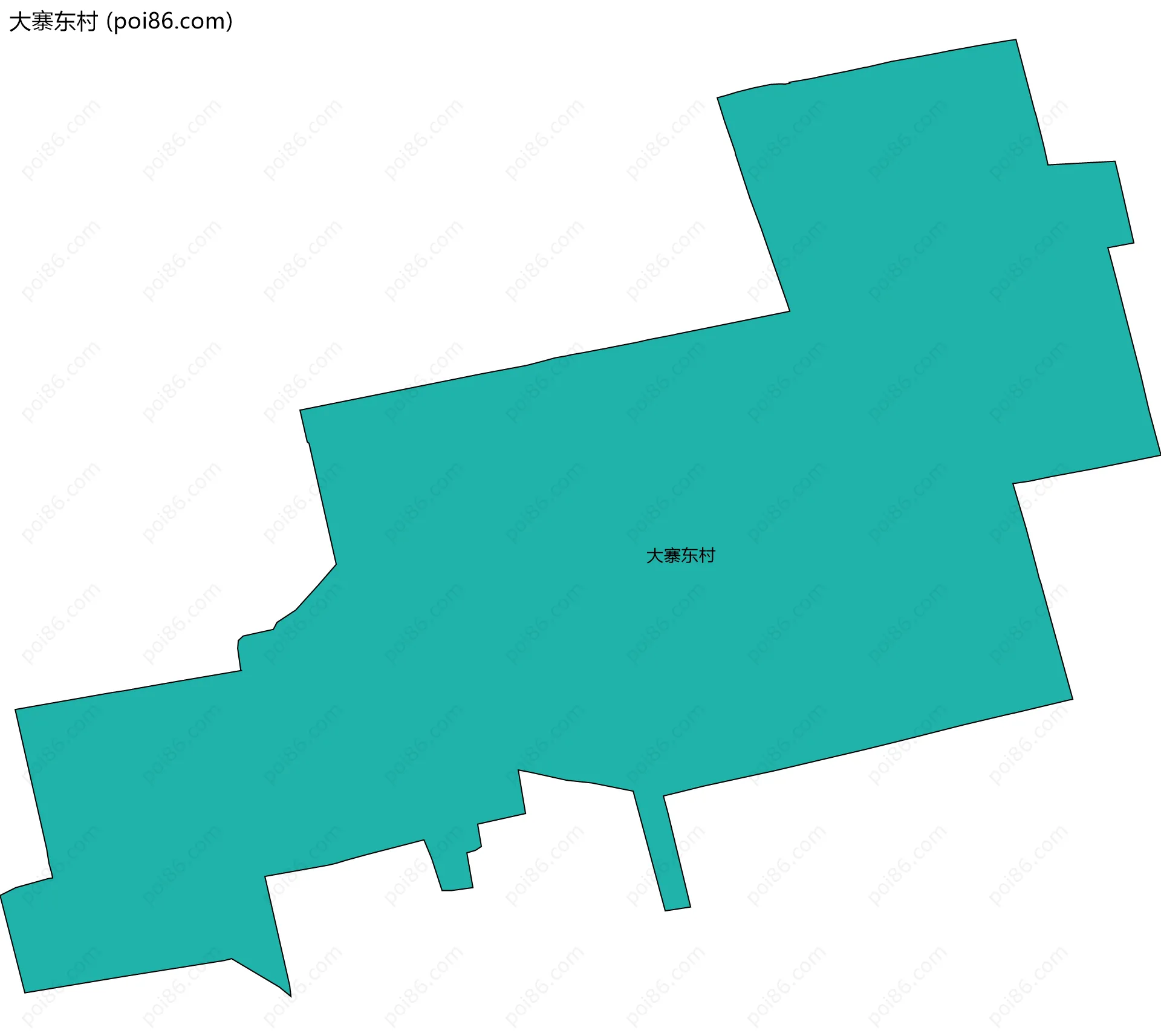 大寨东村边界地图