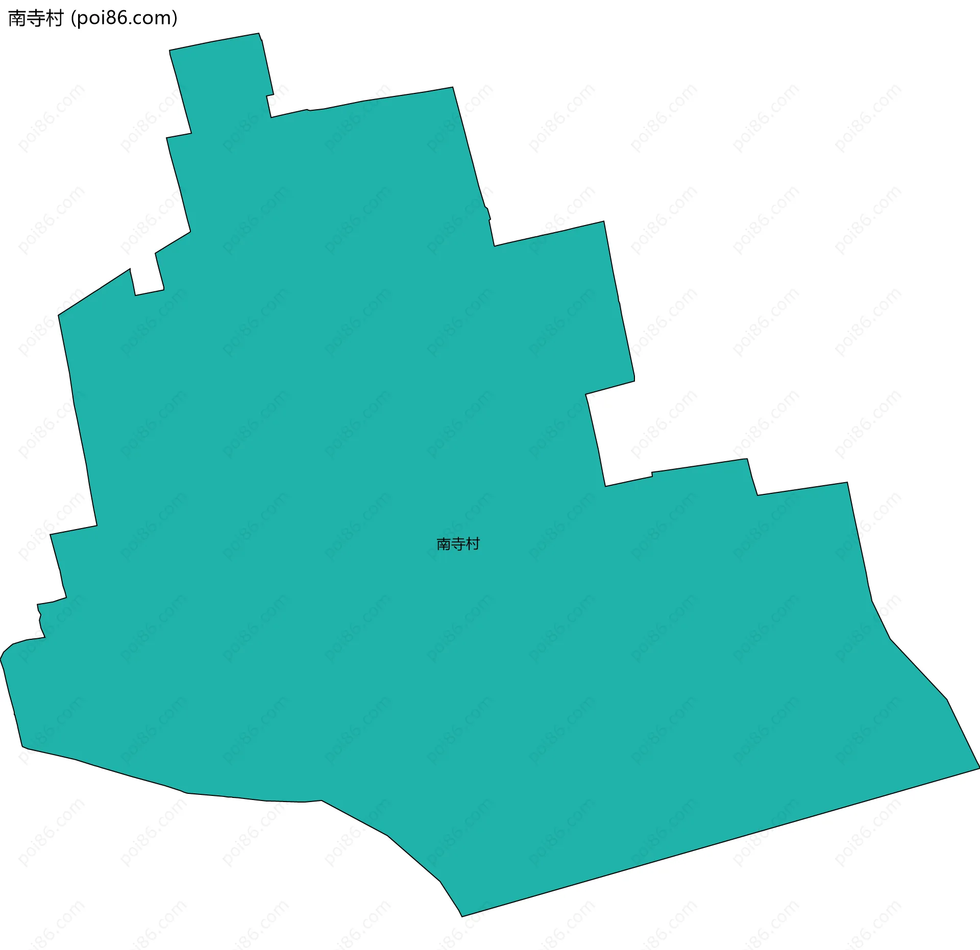 南寺村边界地图