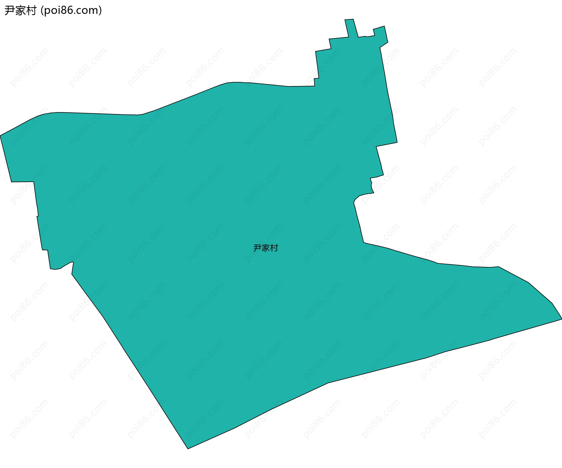尹家村边界地图
