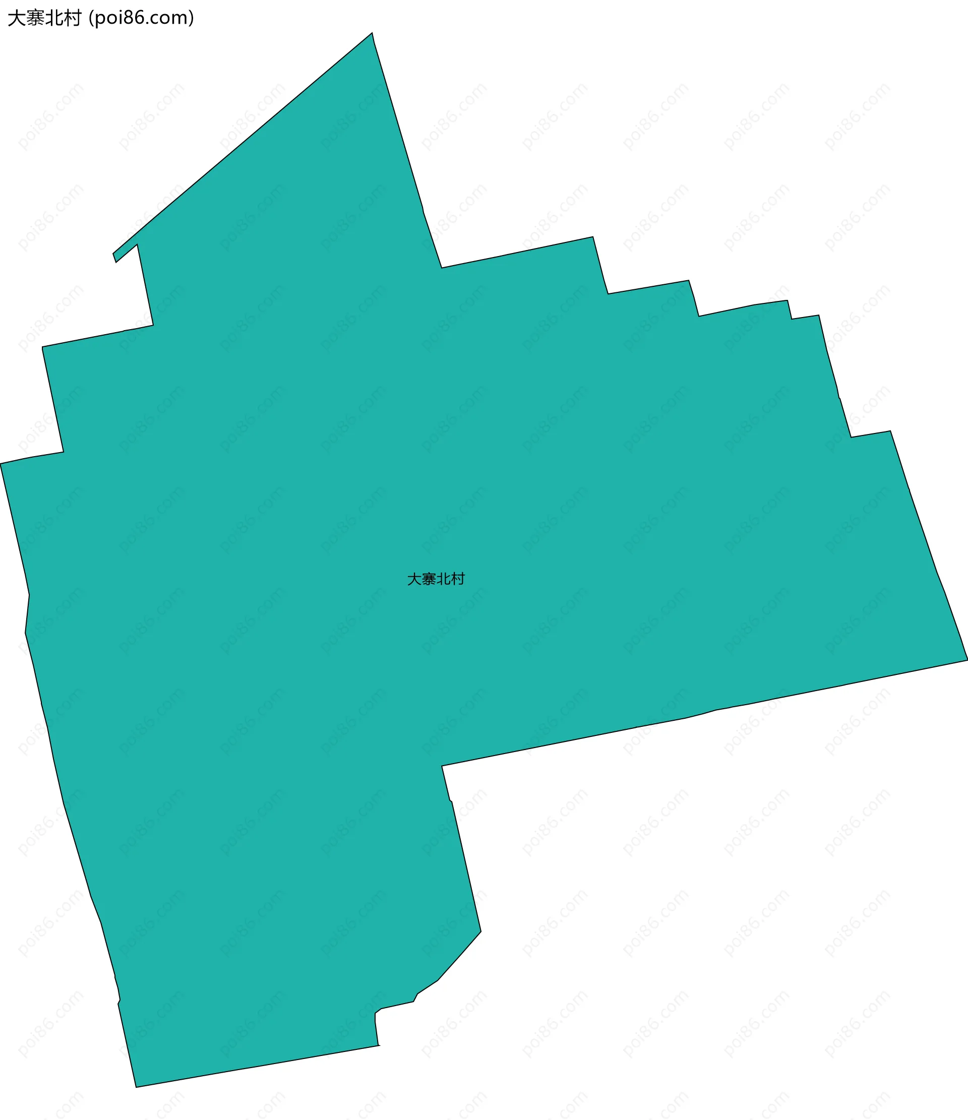 大寨北村边界地图