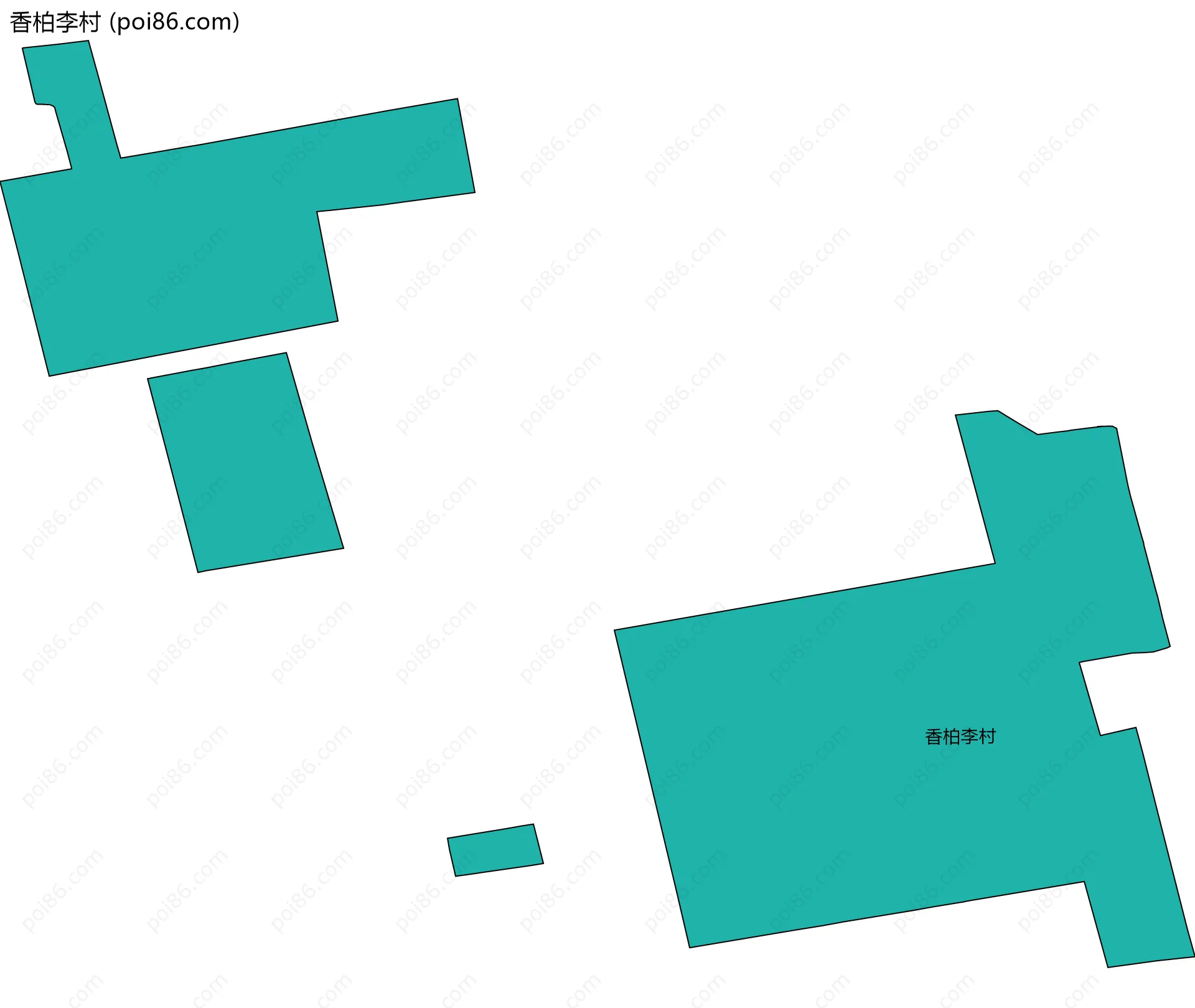 香柏李村边界地图