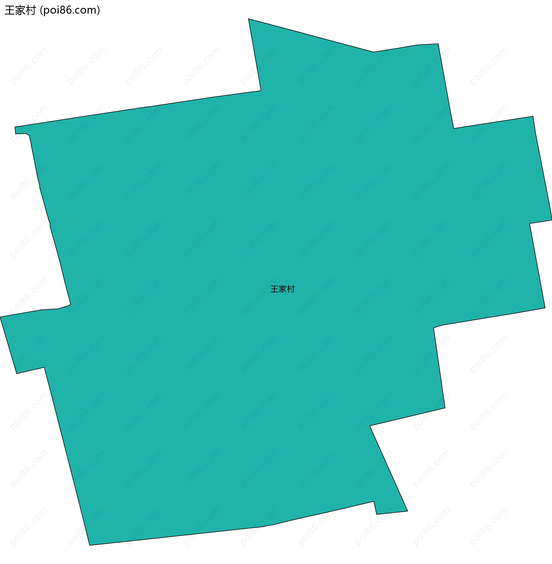 王家村边界地图