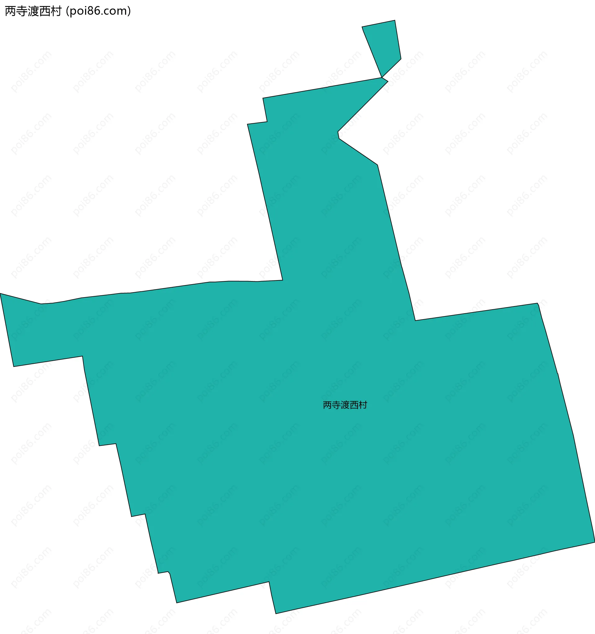 两寺渡西村边界地图