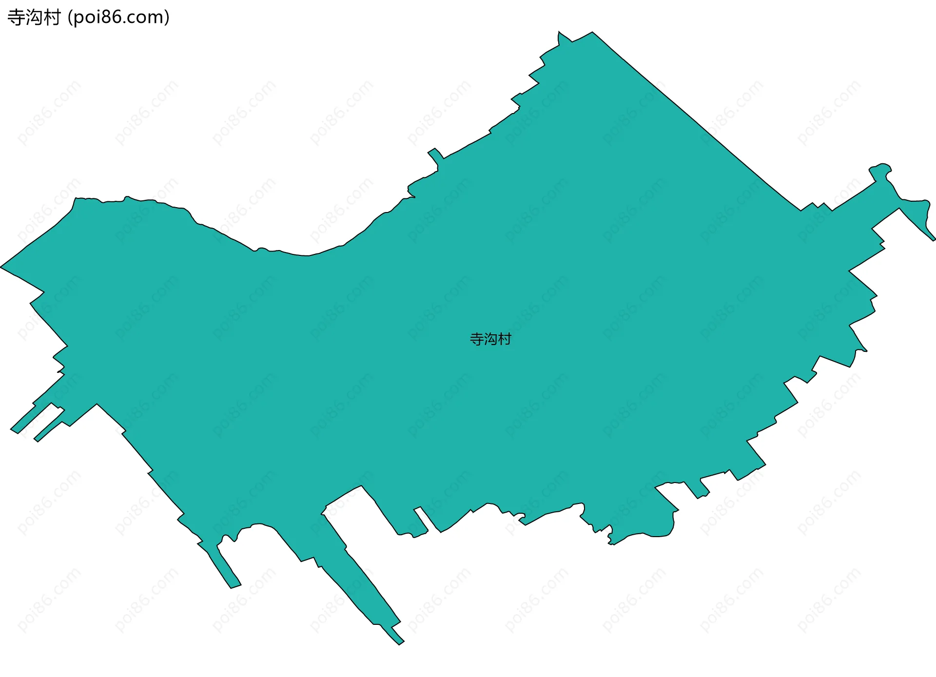 寺沟村边界地图