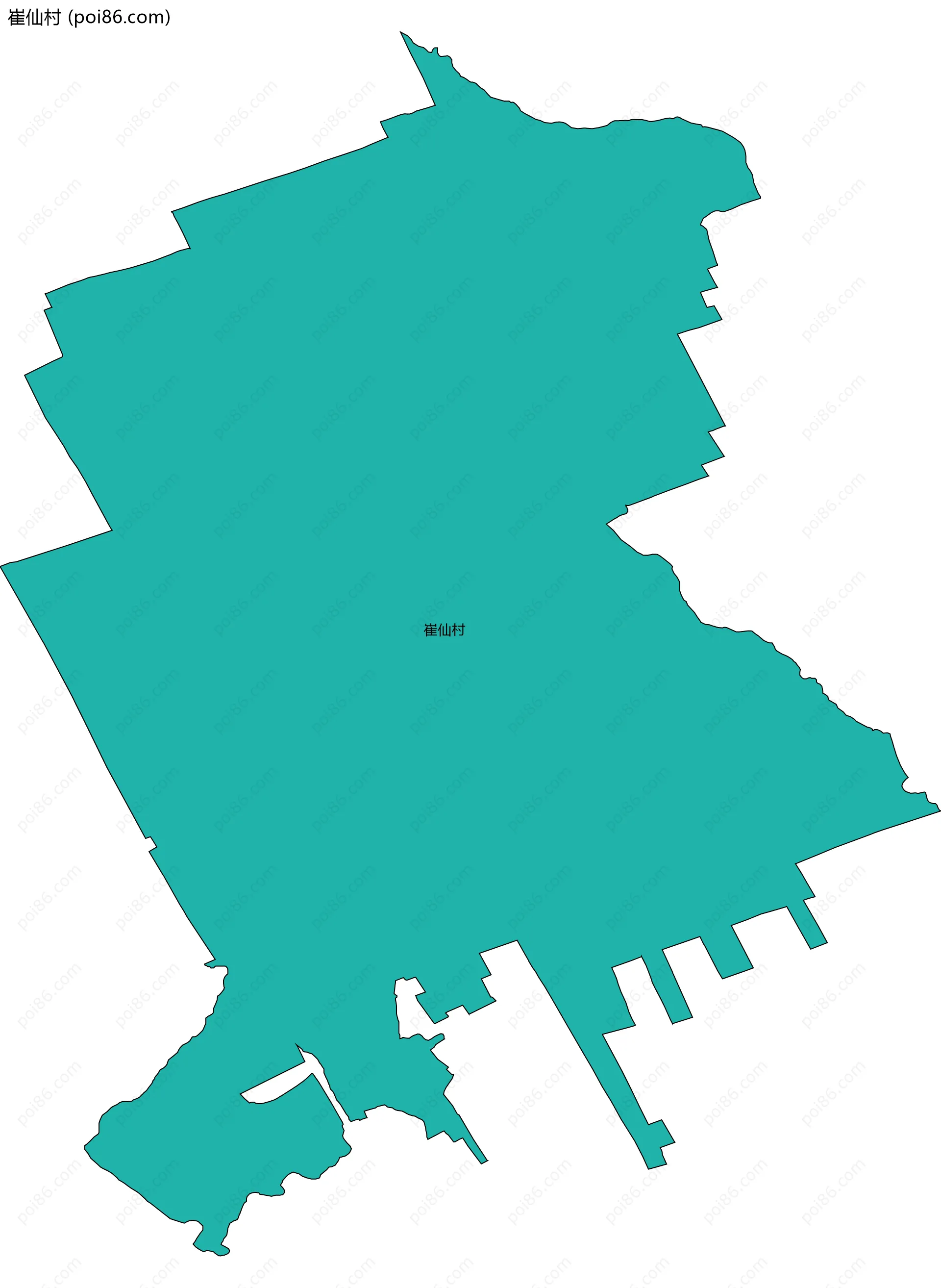 崔仙村边界地图