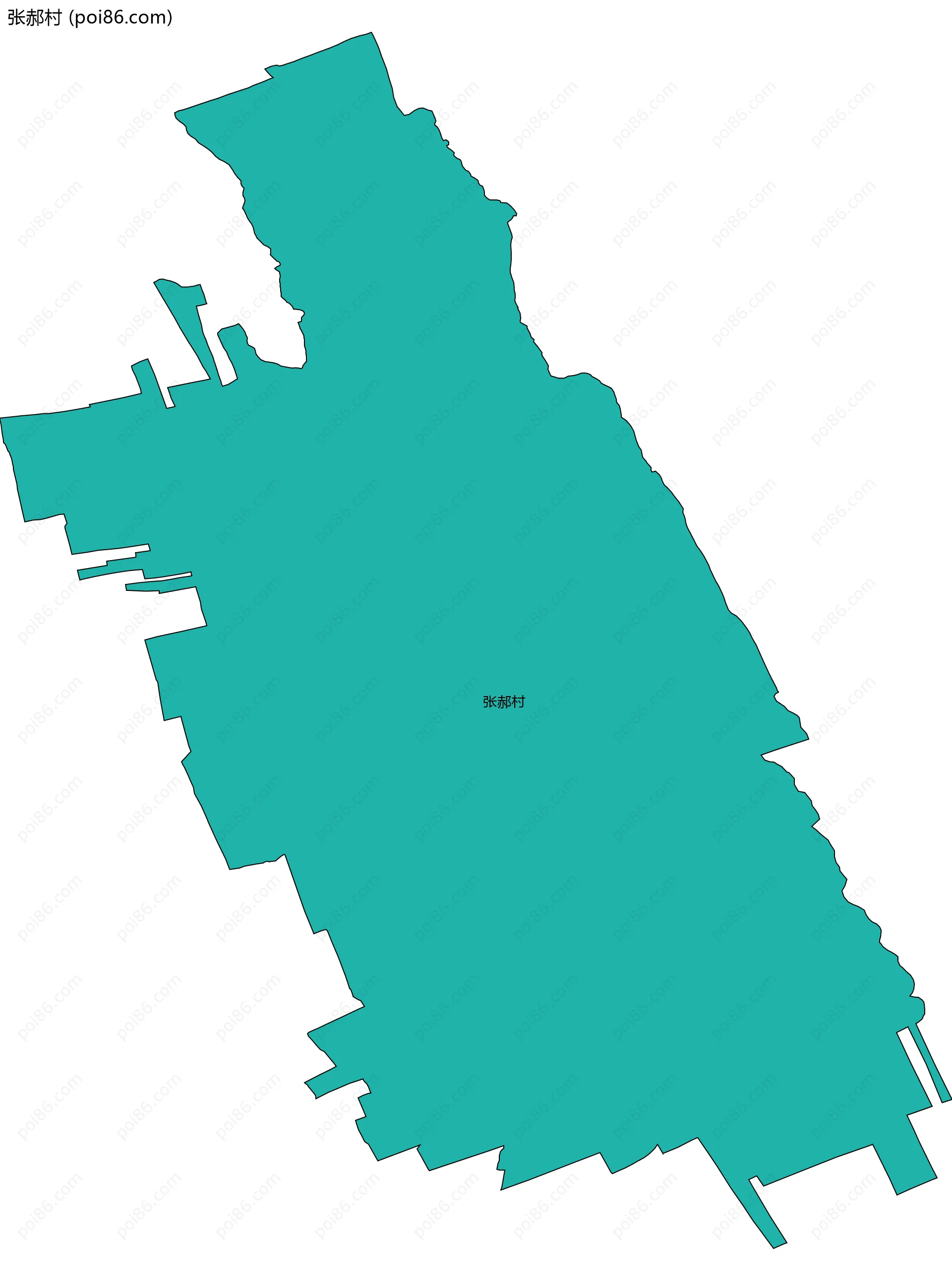 张郝村边界地图