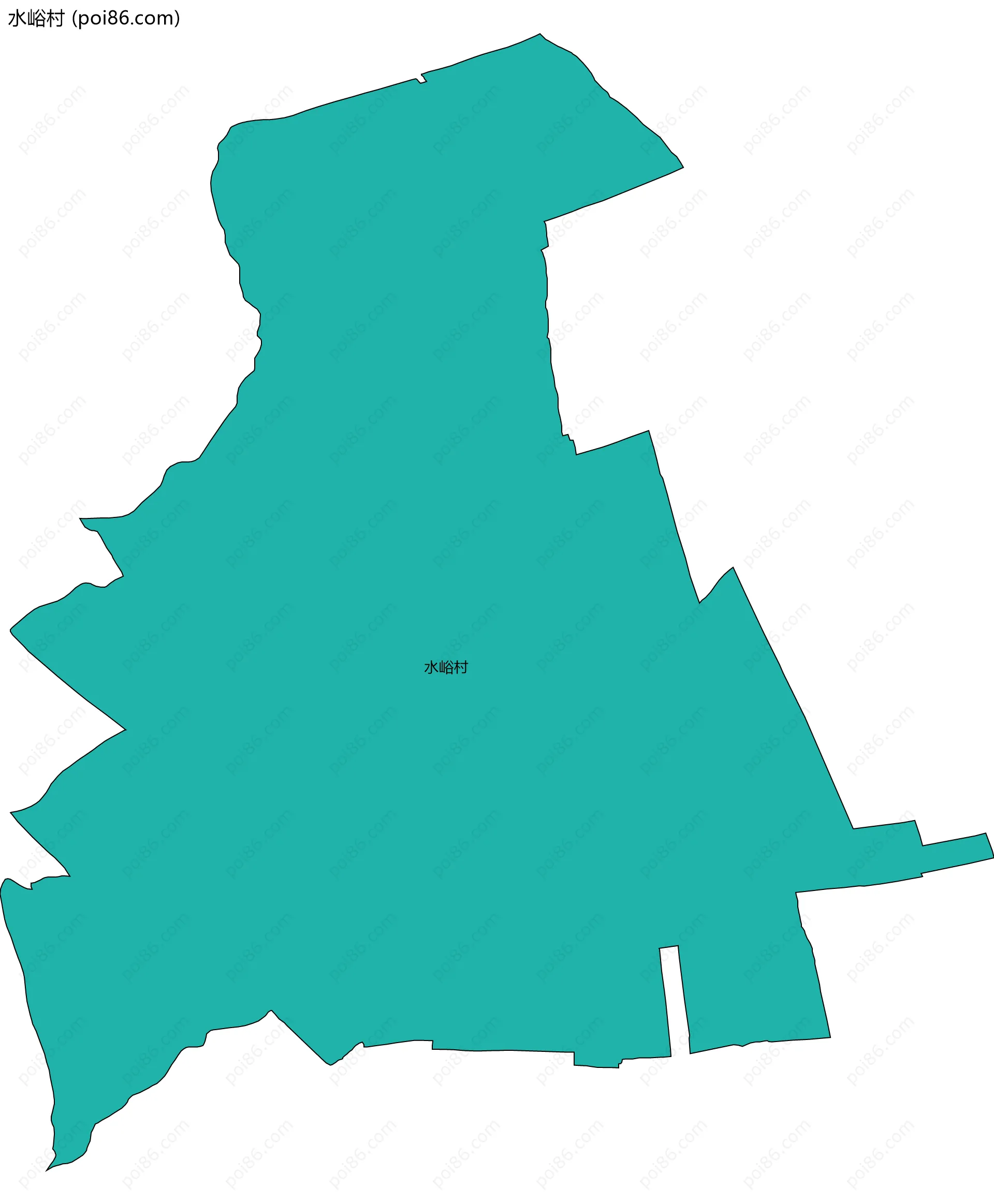 水峪村边界地图