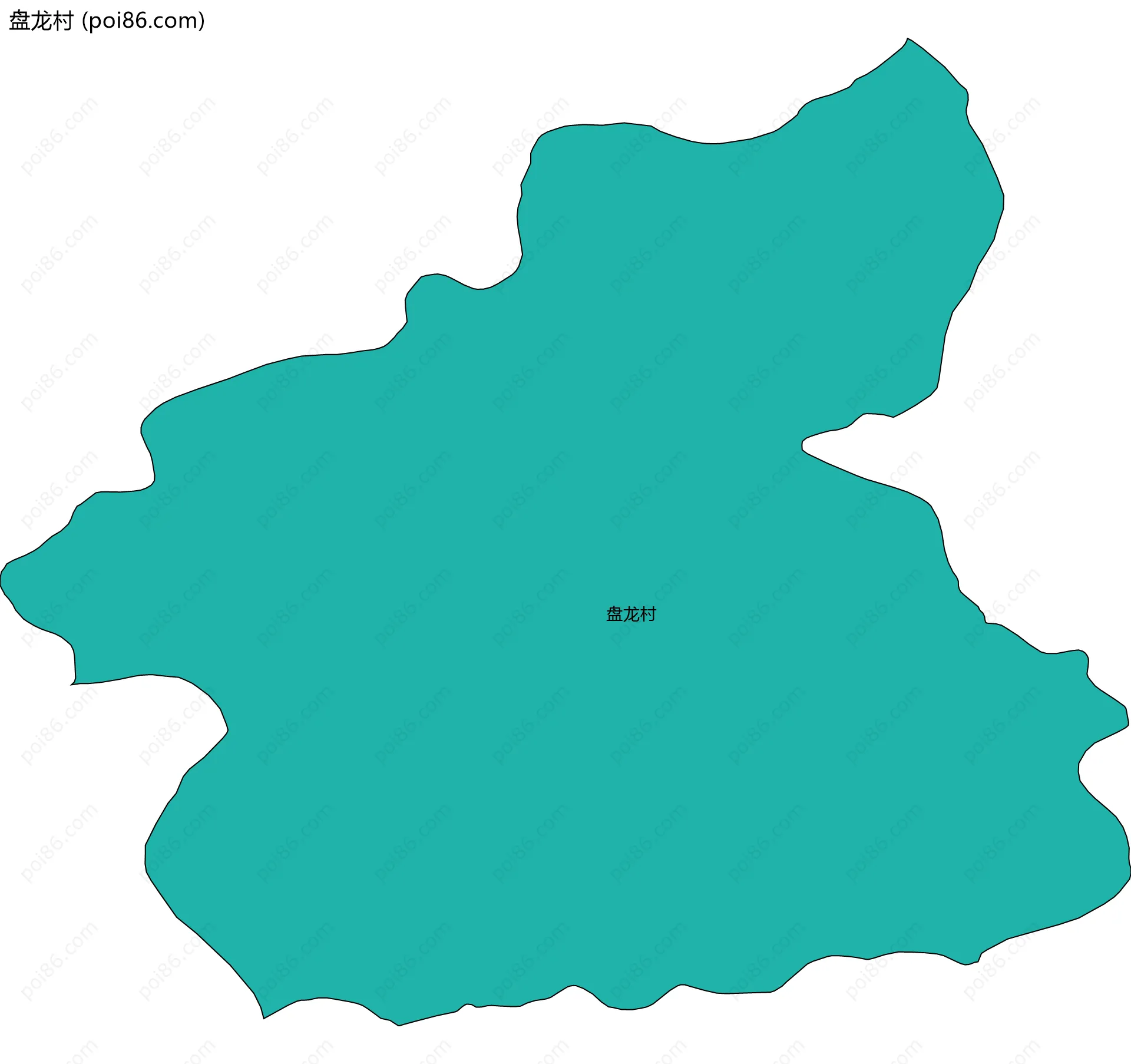 盘龙村边界地图