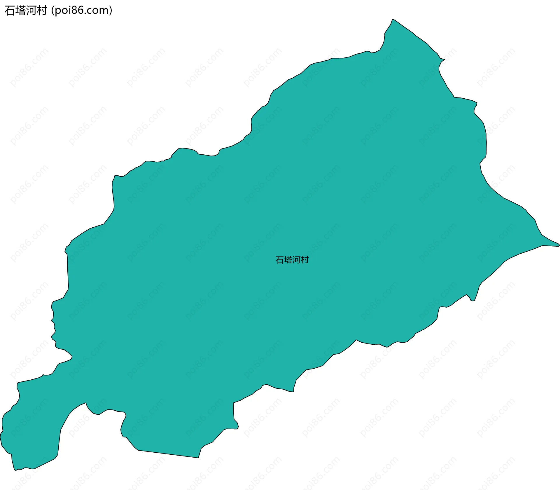 石塔河村边界地图