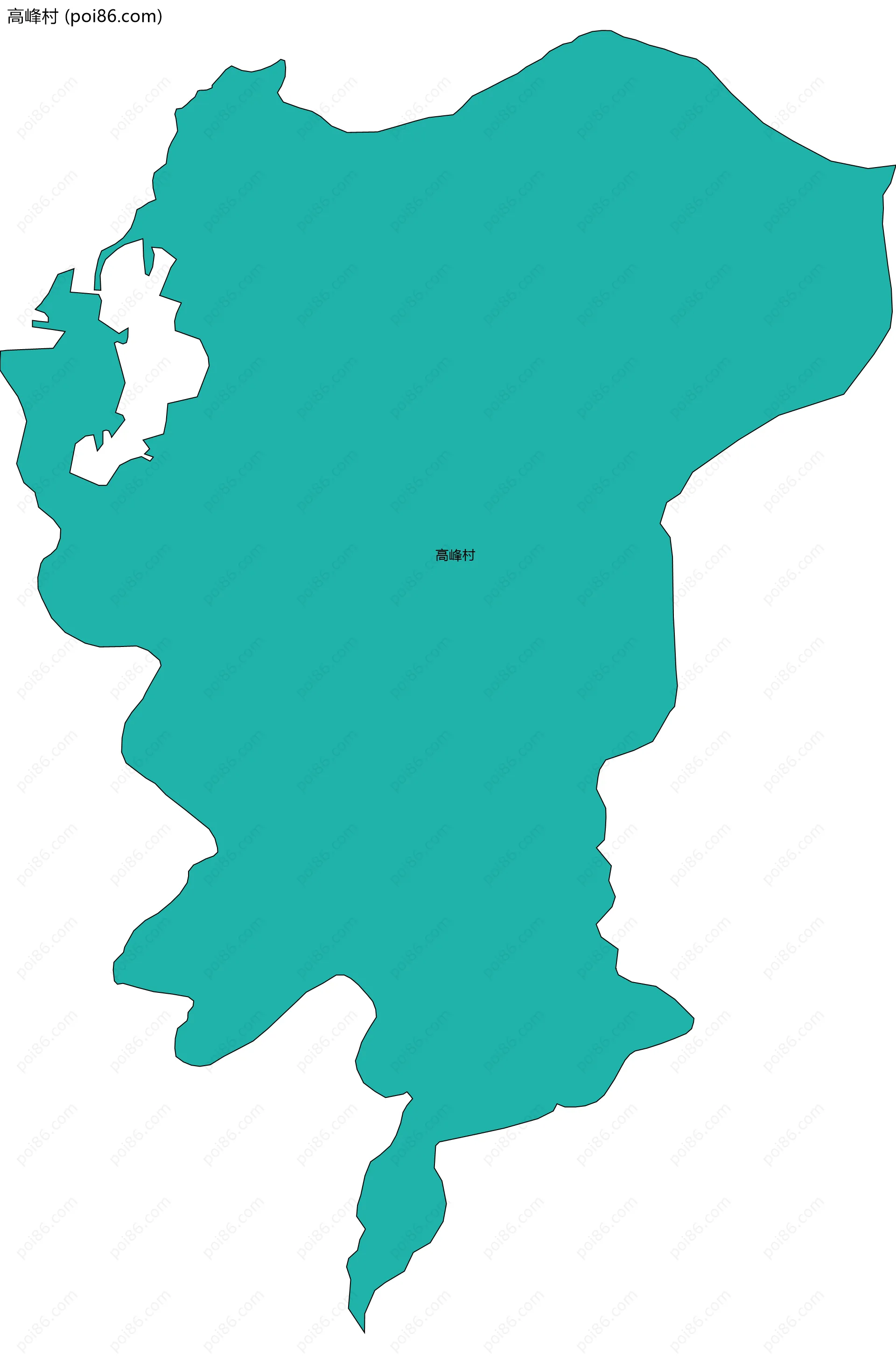 高峰村边界地图