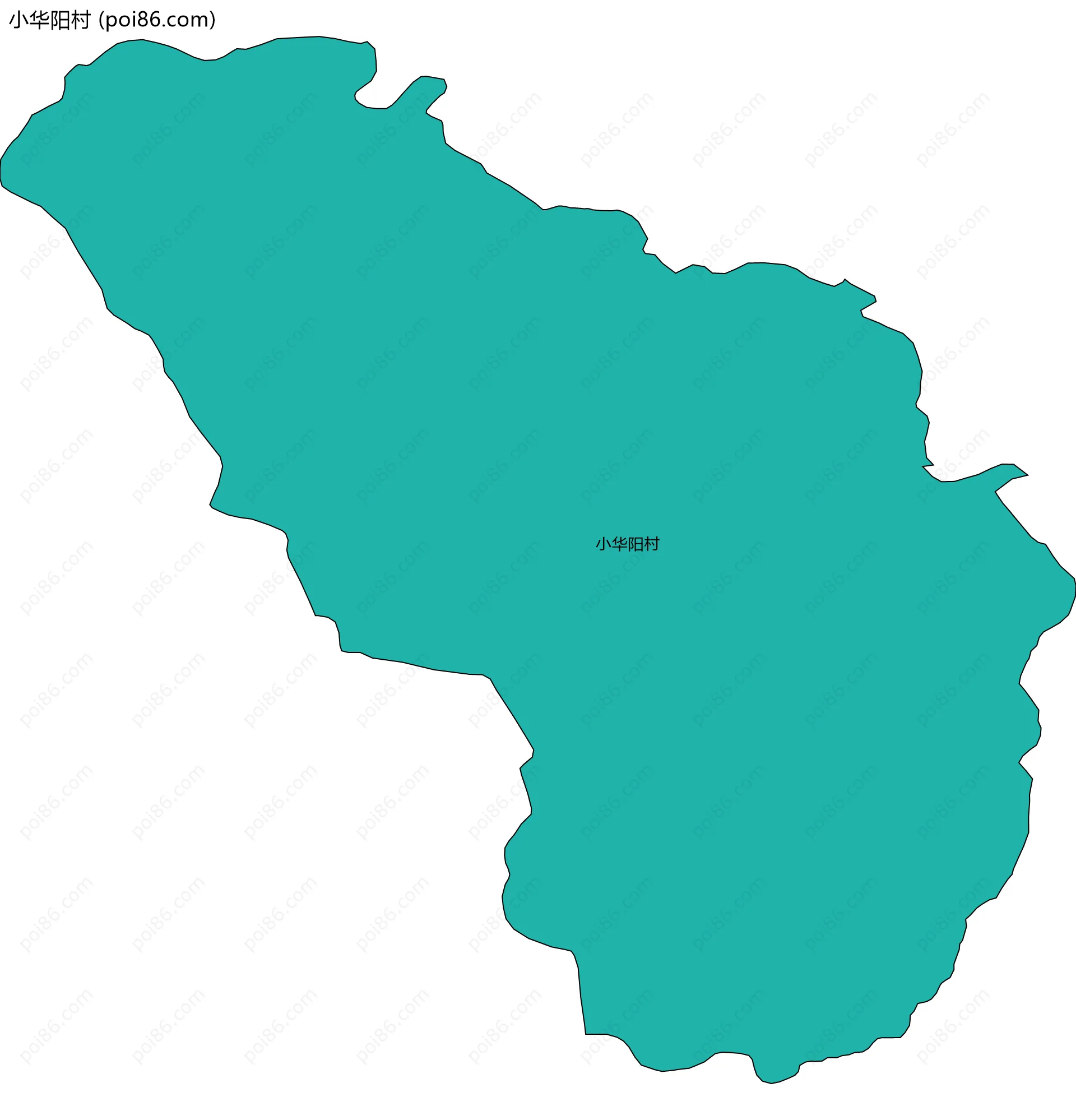 小华阳村边界地图