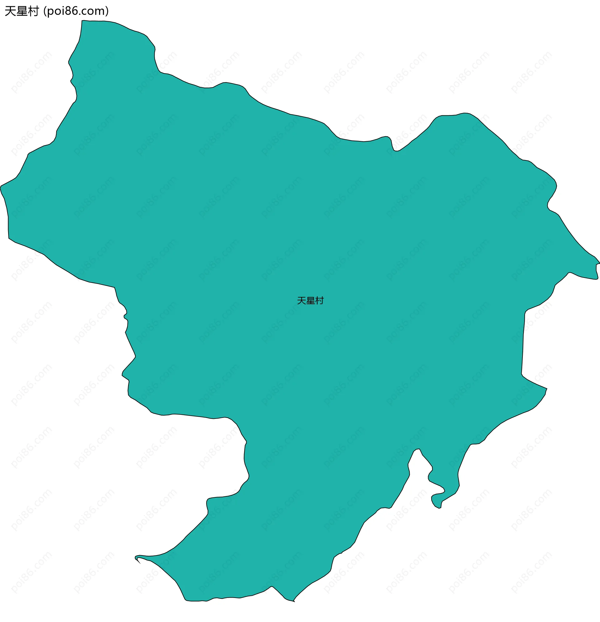天星村边界地图