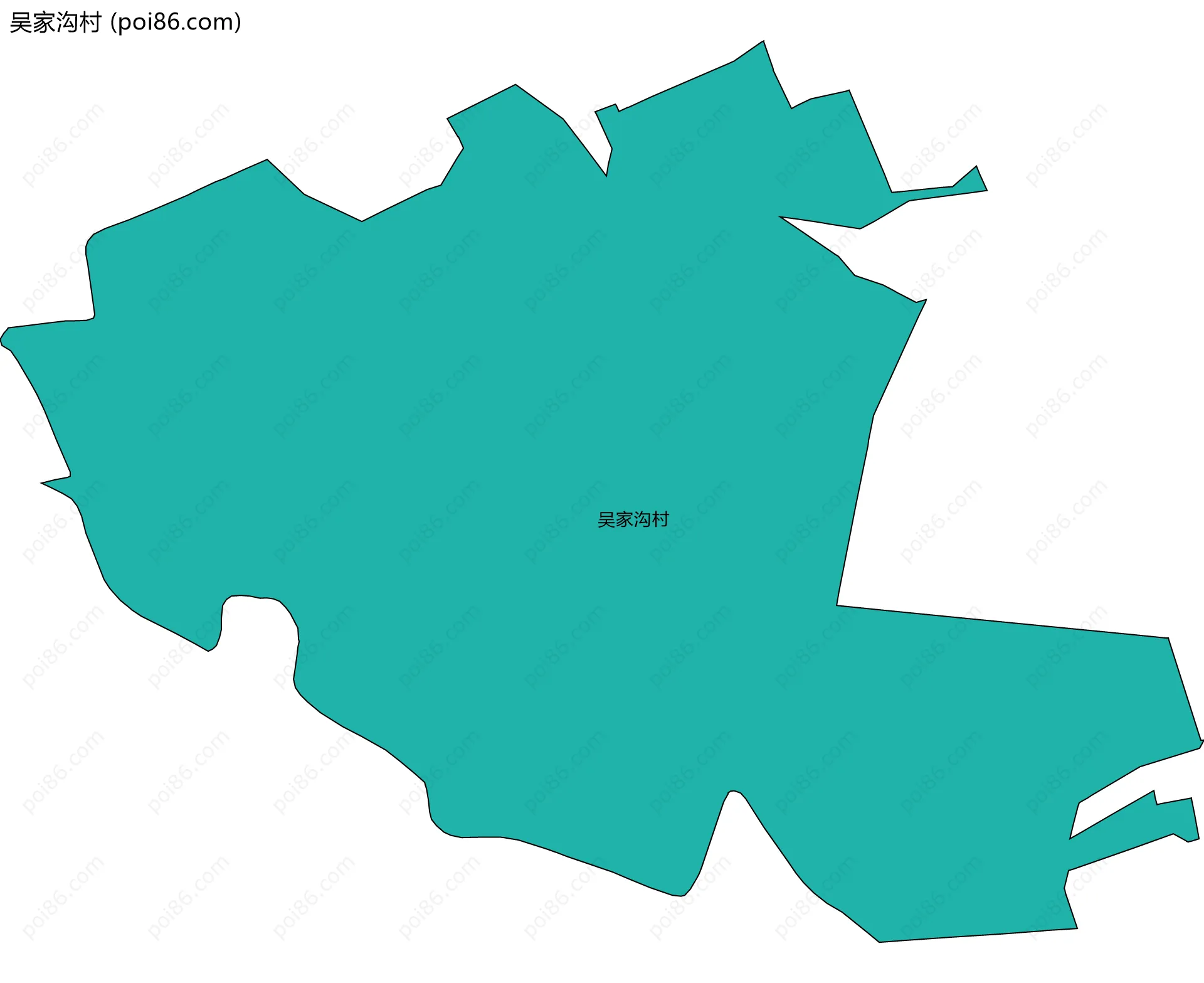 吴家沟村边界地图