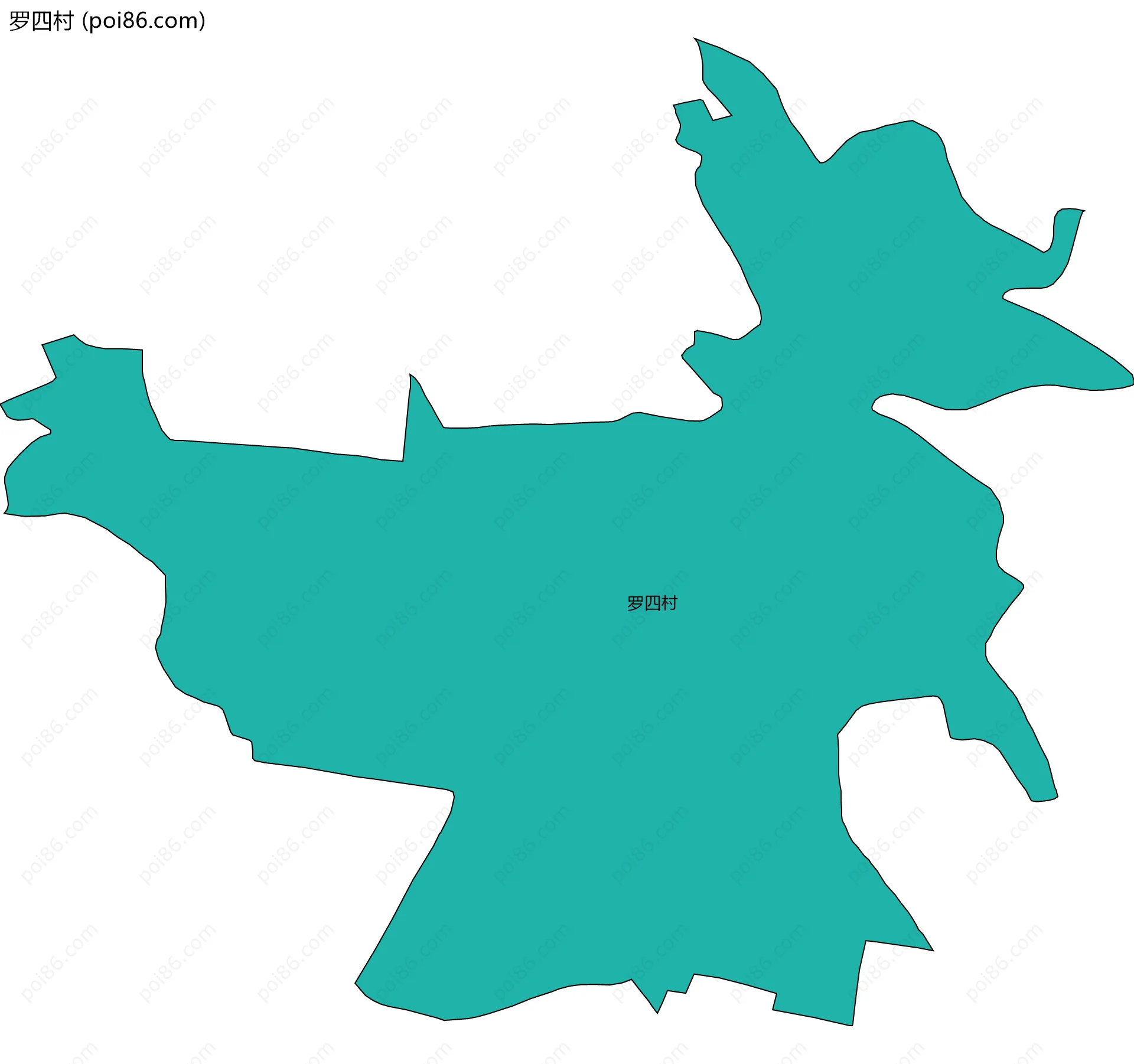 罗四村边界地图