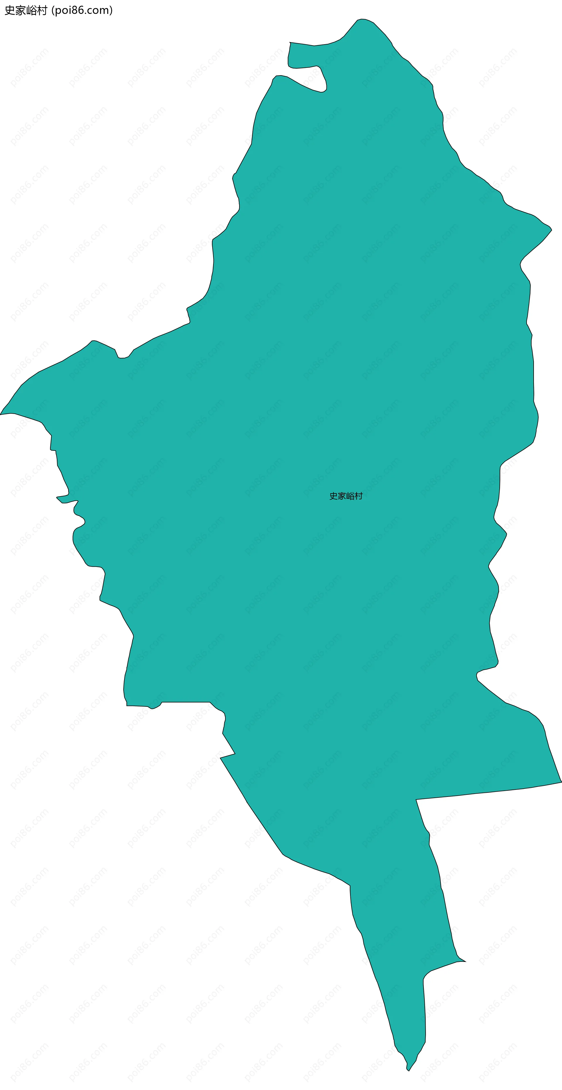 史家峪村边界地图