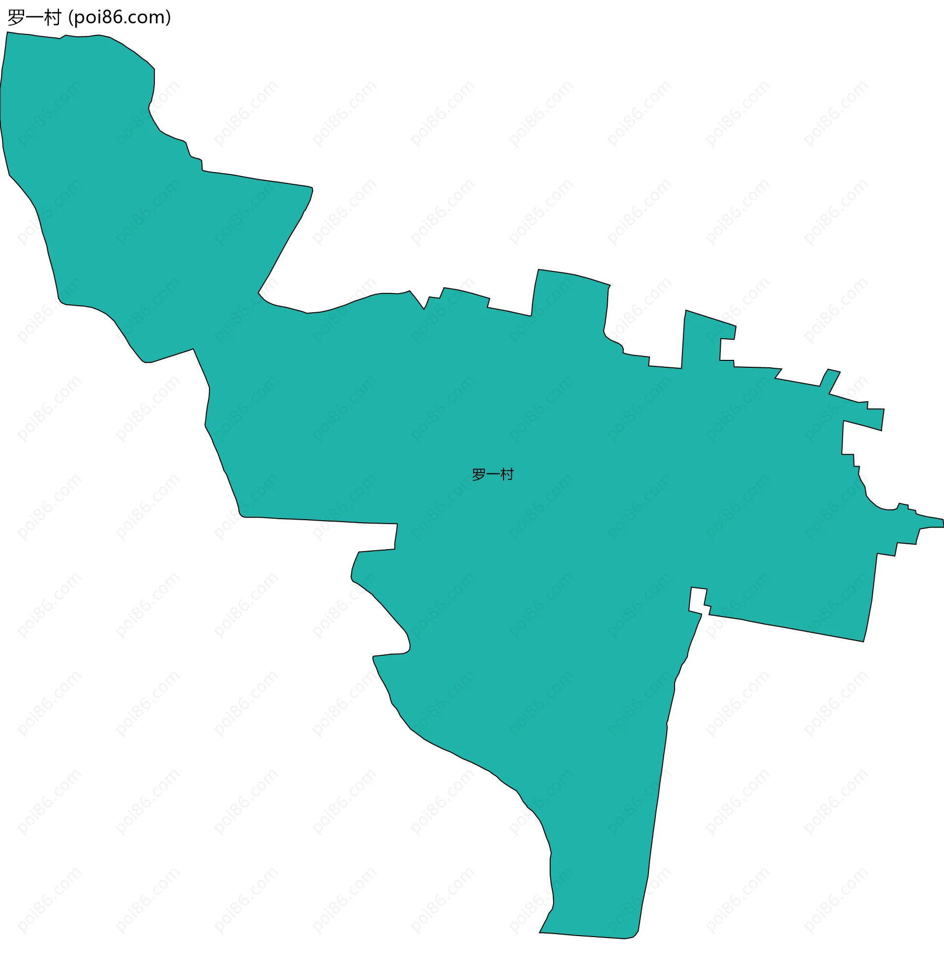 罗一村边界地图