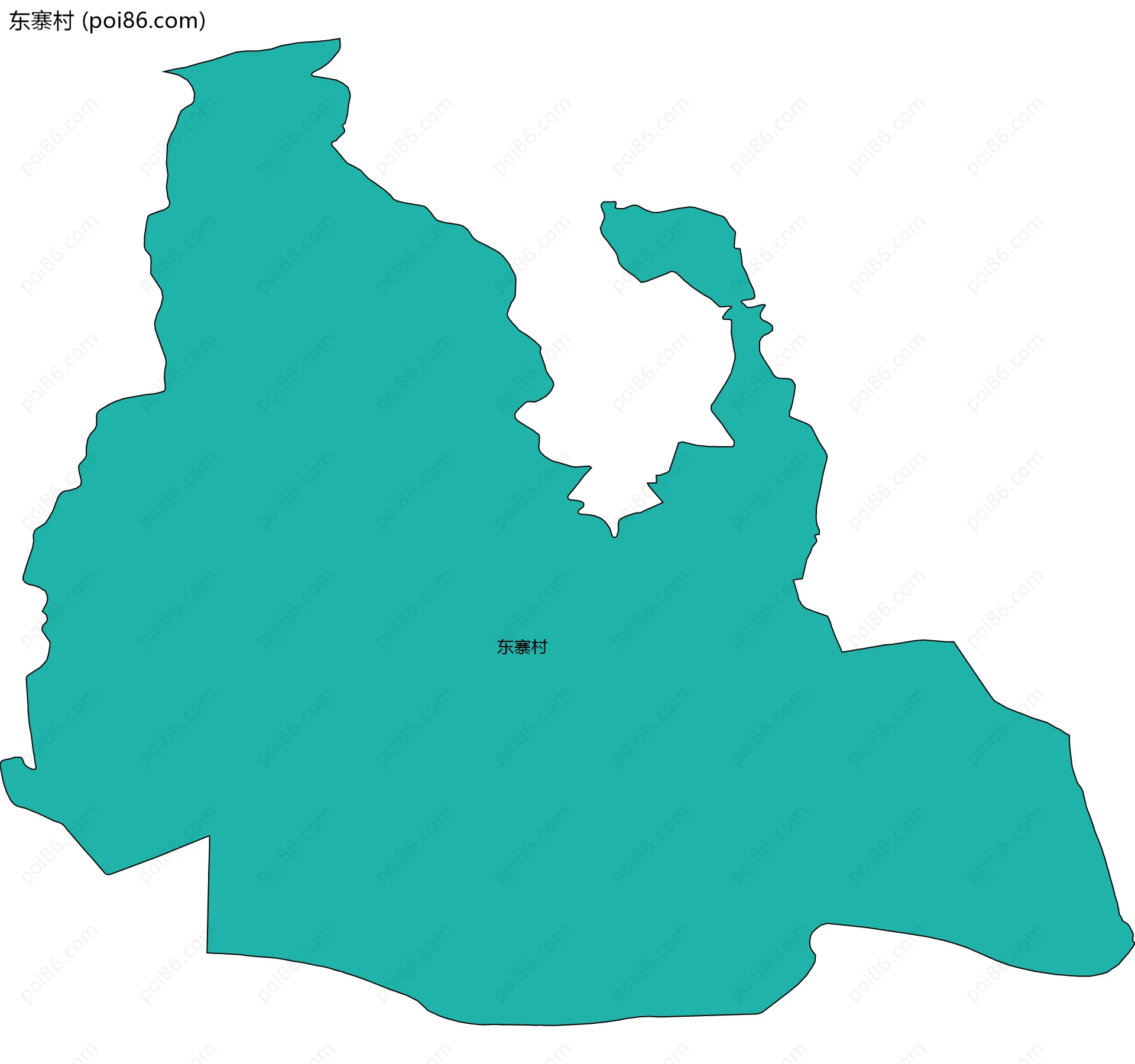 东寨村边界地图