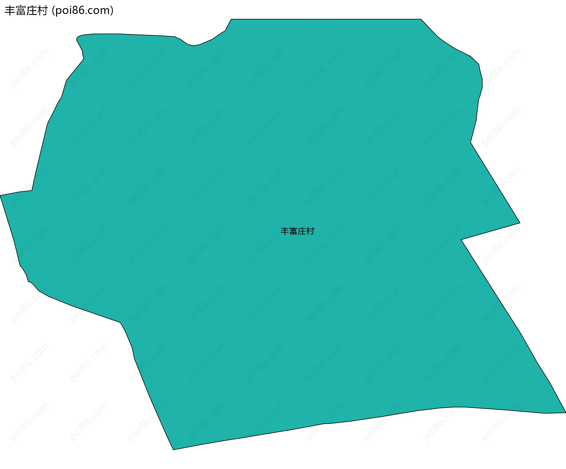 丰富庄村边界地图