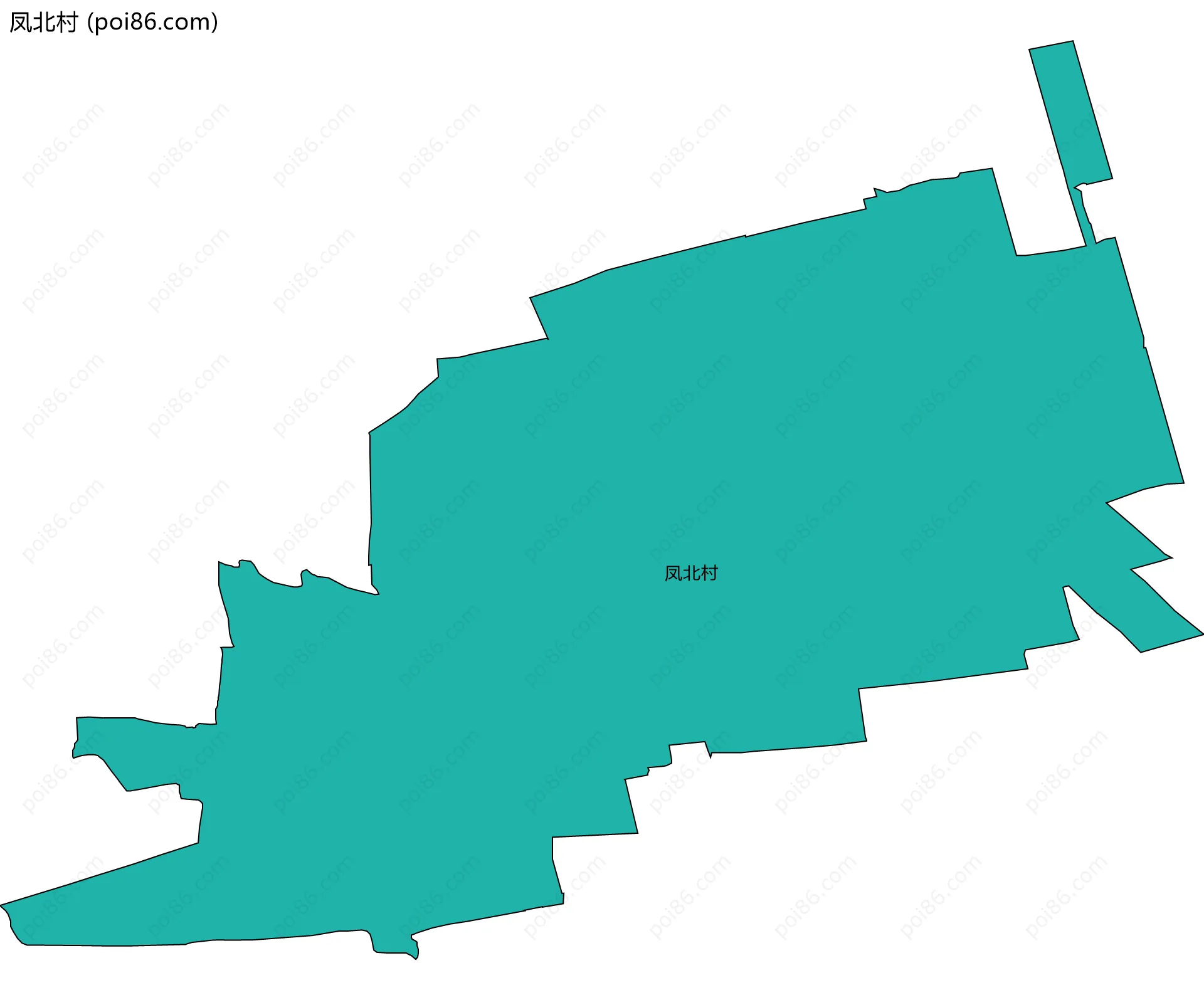 凤北村边界地图