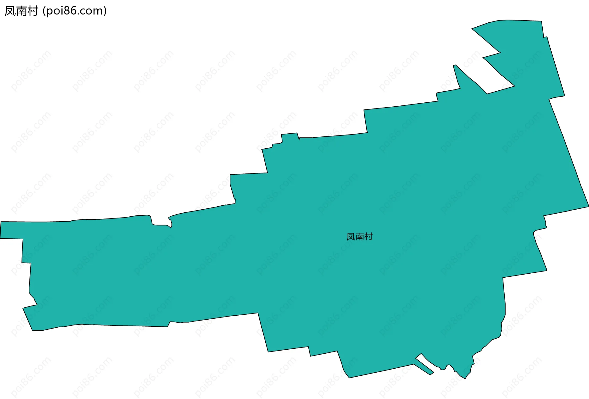 凤南村边界地图