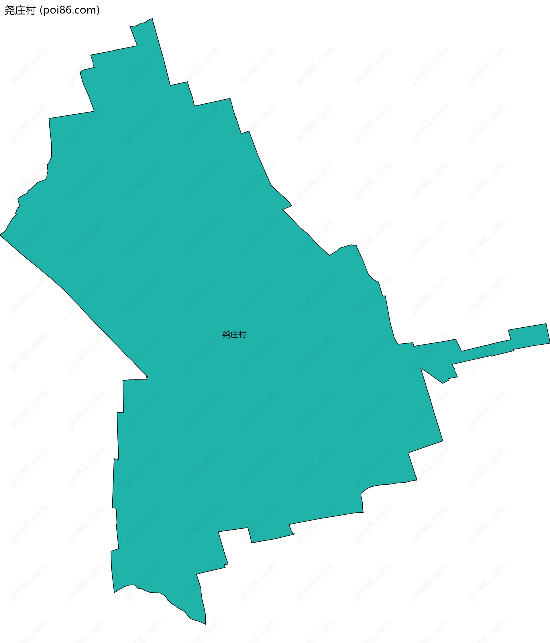 尧庄村边界地图