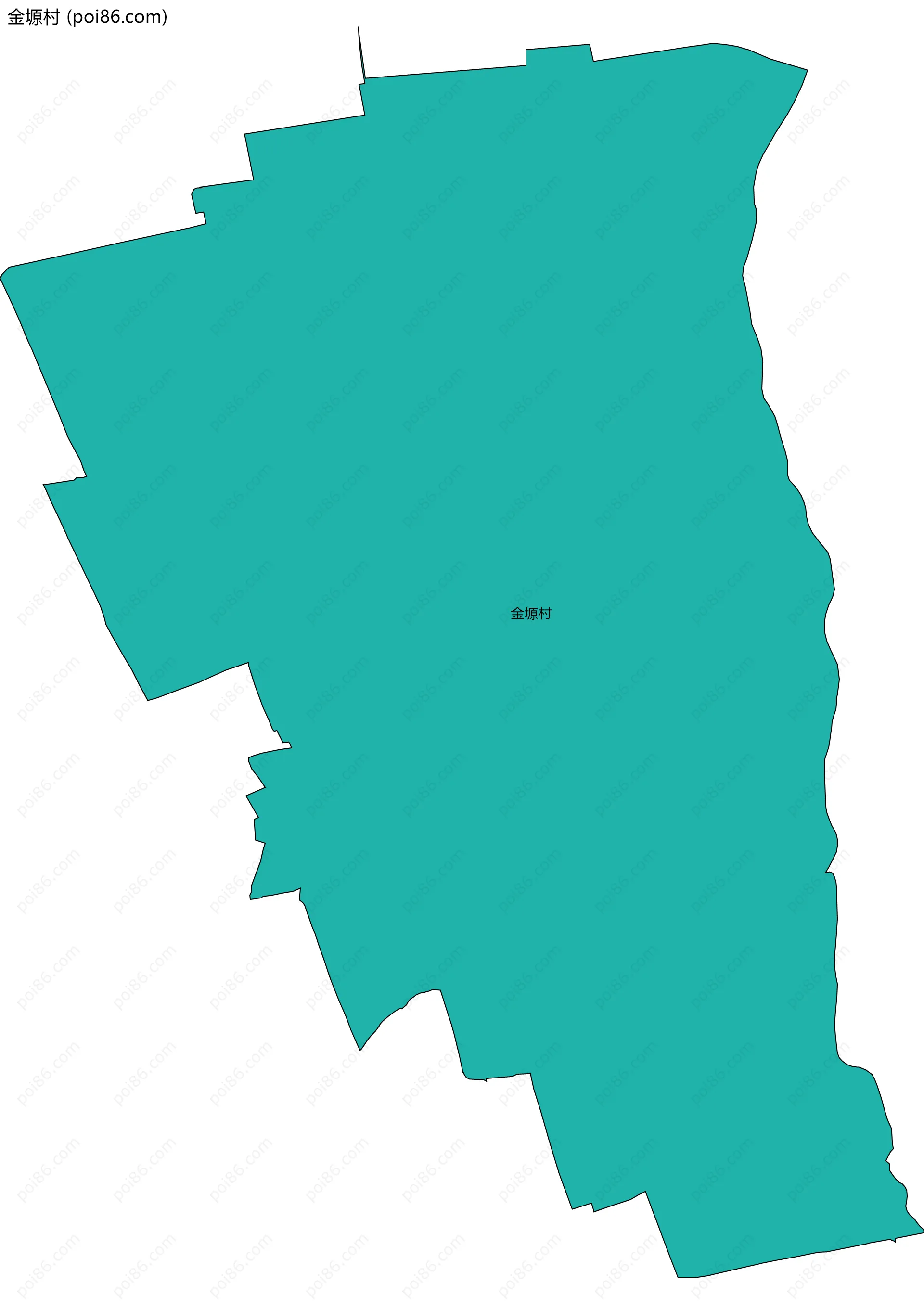 金塬村边界地图