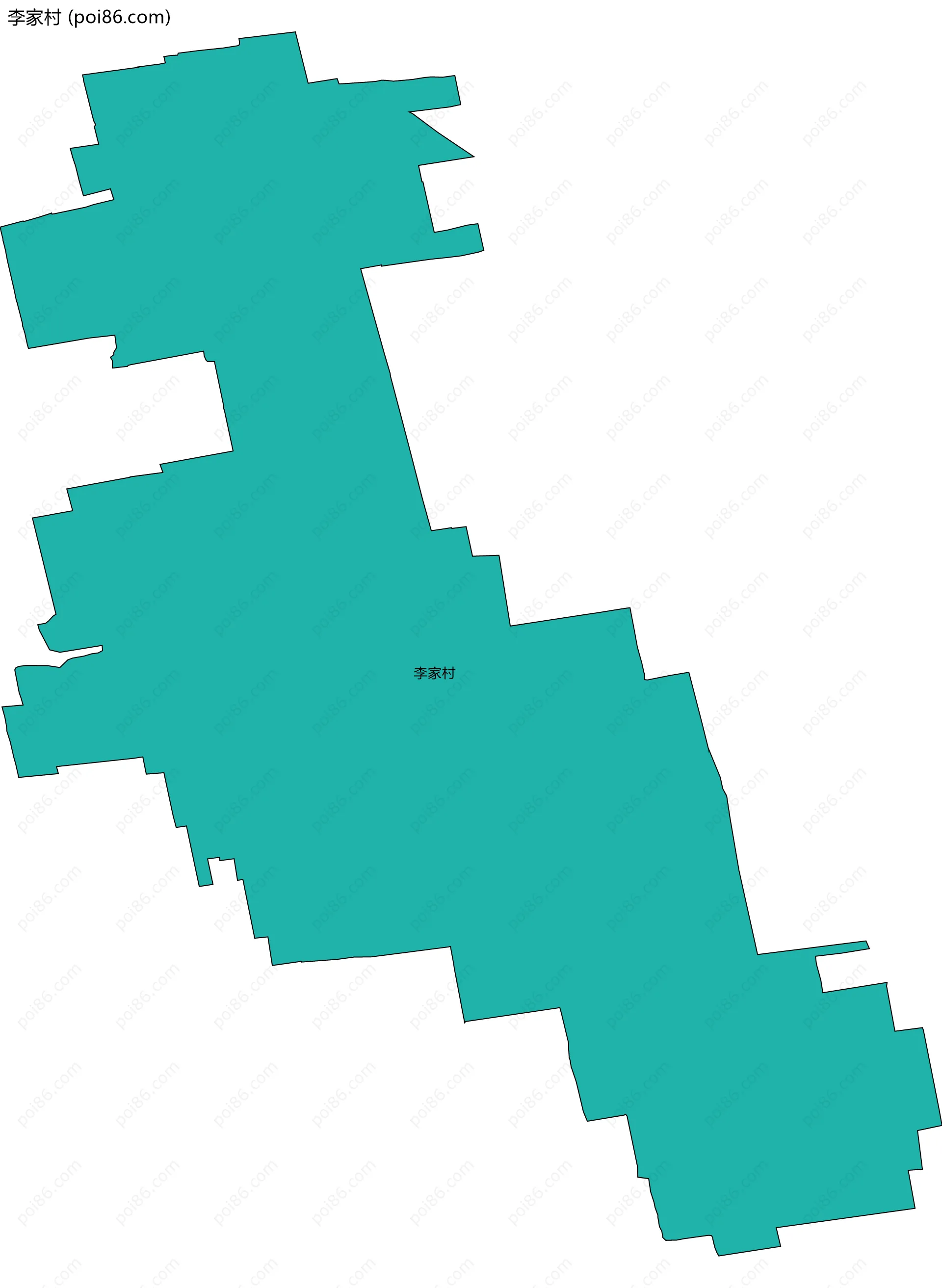 李家村边界地图