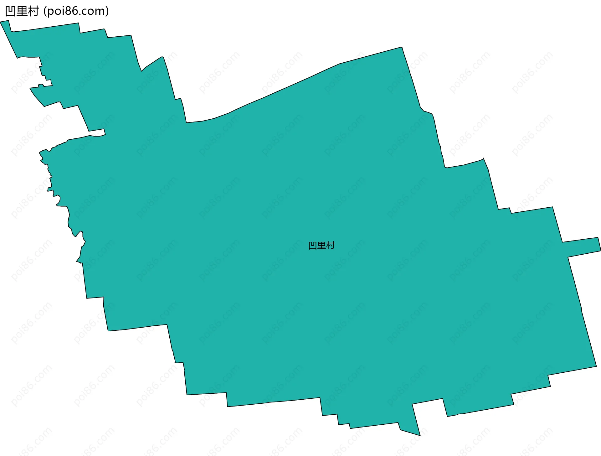 凹里村边界地图