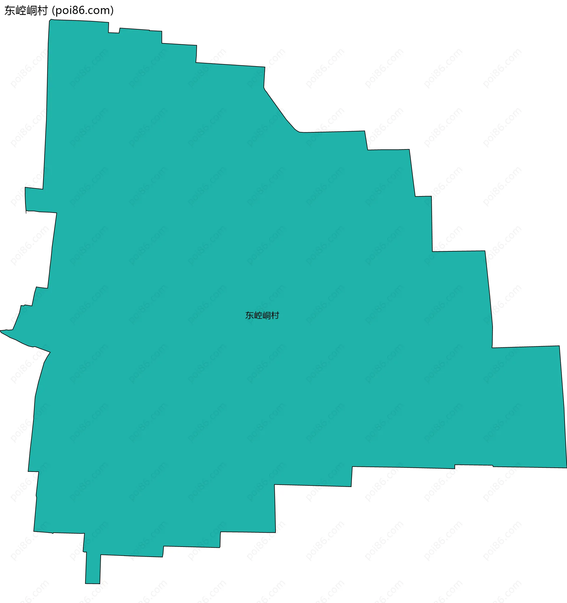 东崆峒村边界地图