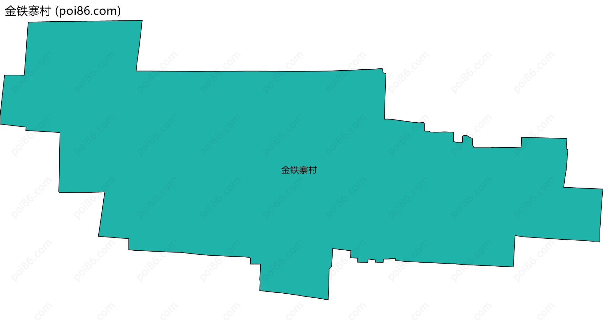 金铁寨村边界地图