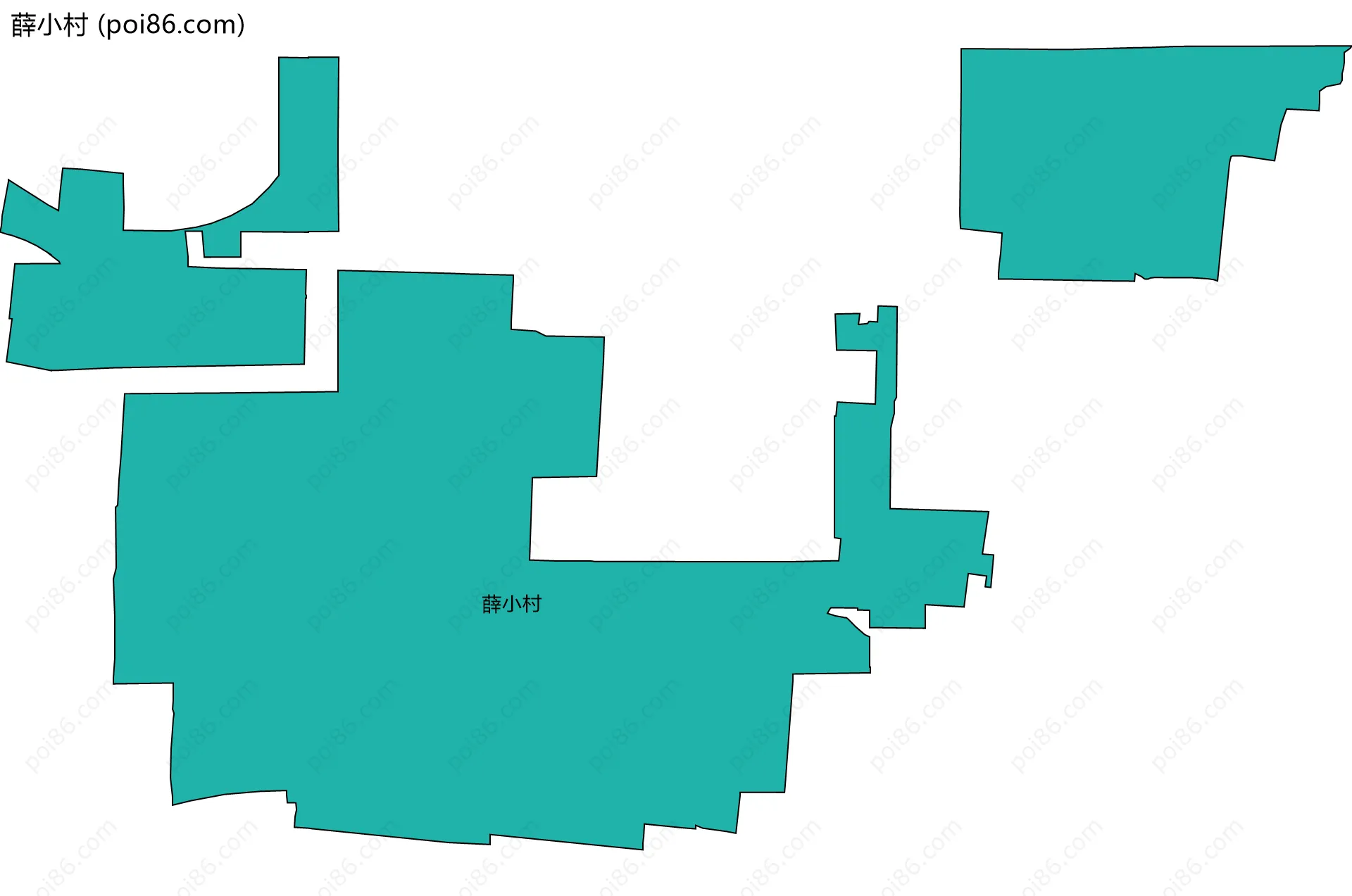 薛小村边界地图