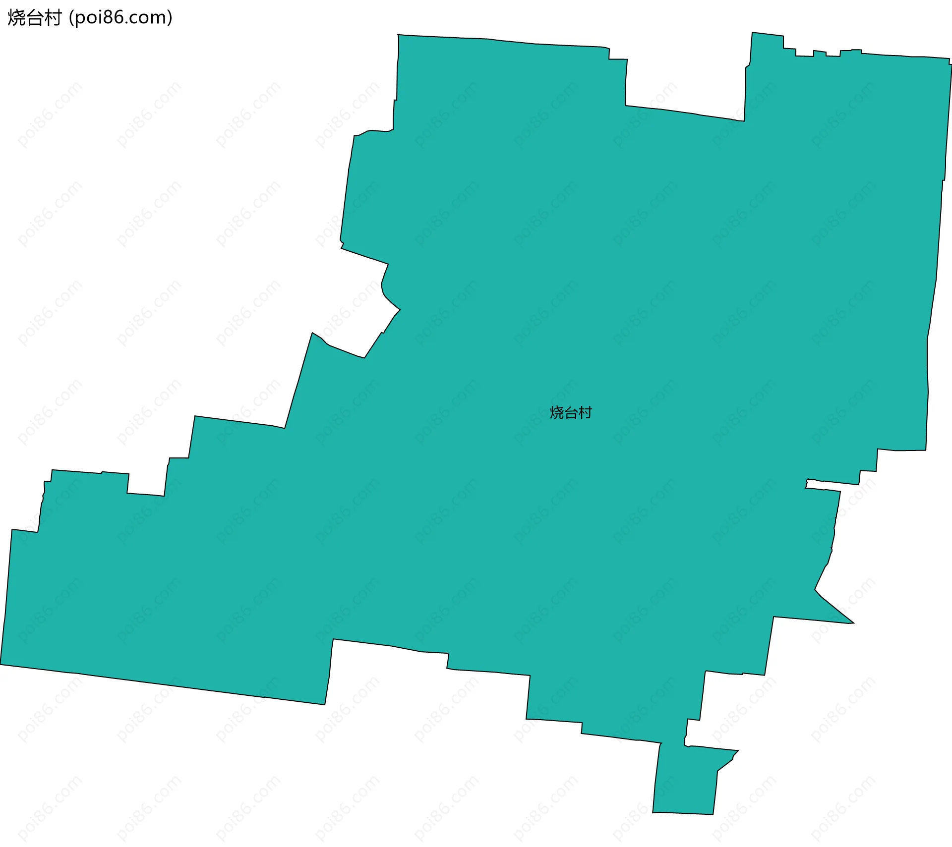 烧台村边界地图