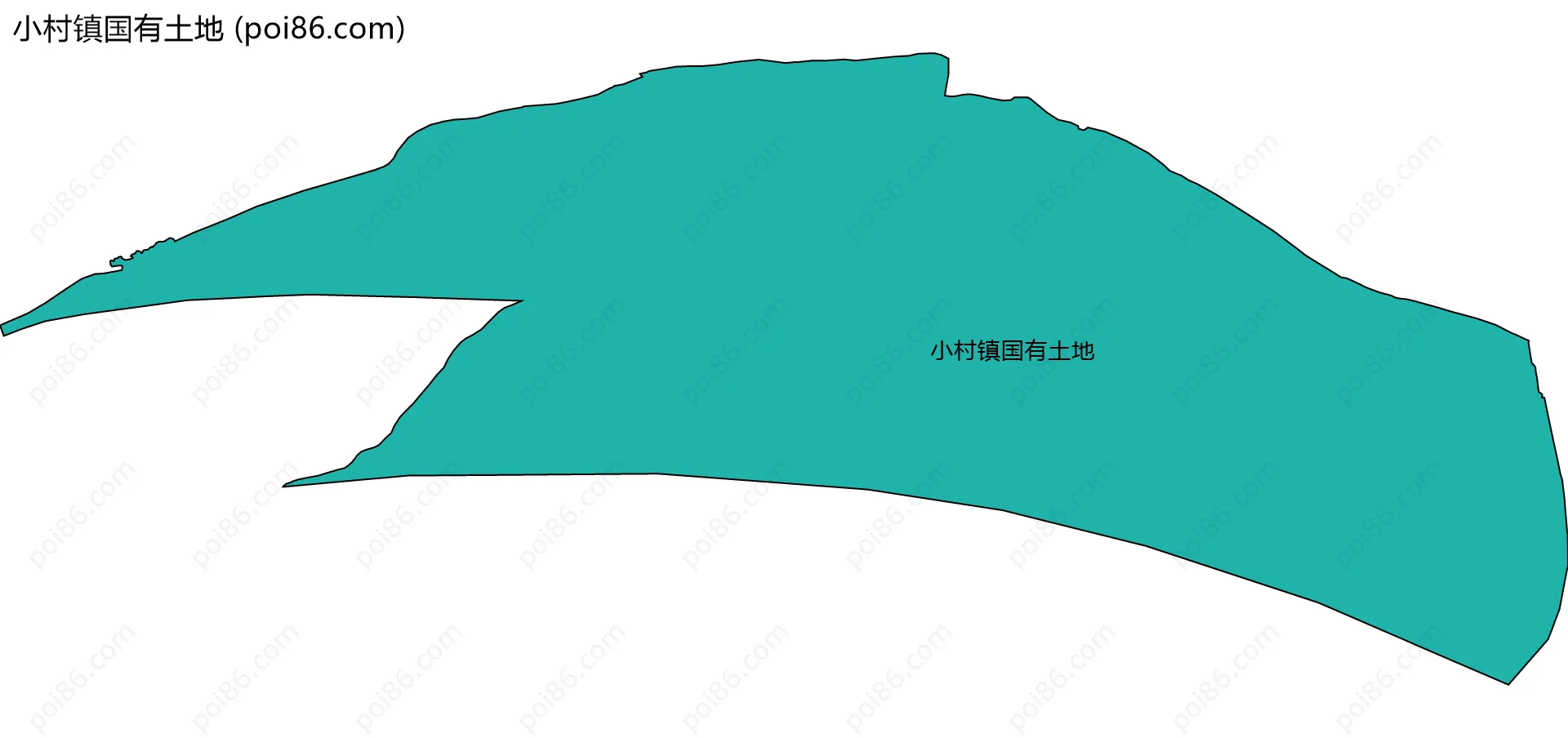 小村镇国有土地边界地图