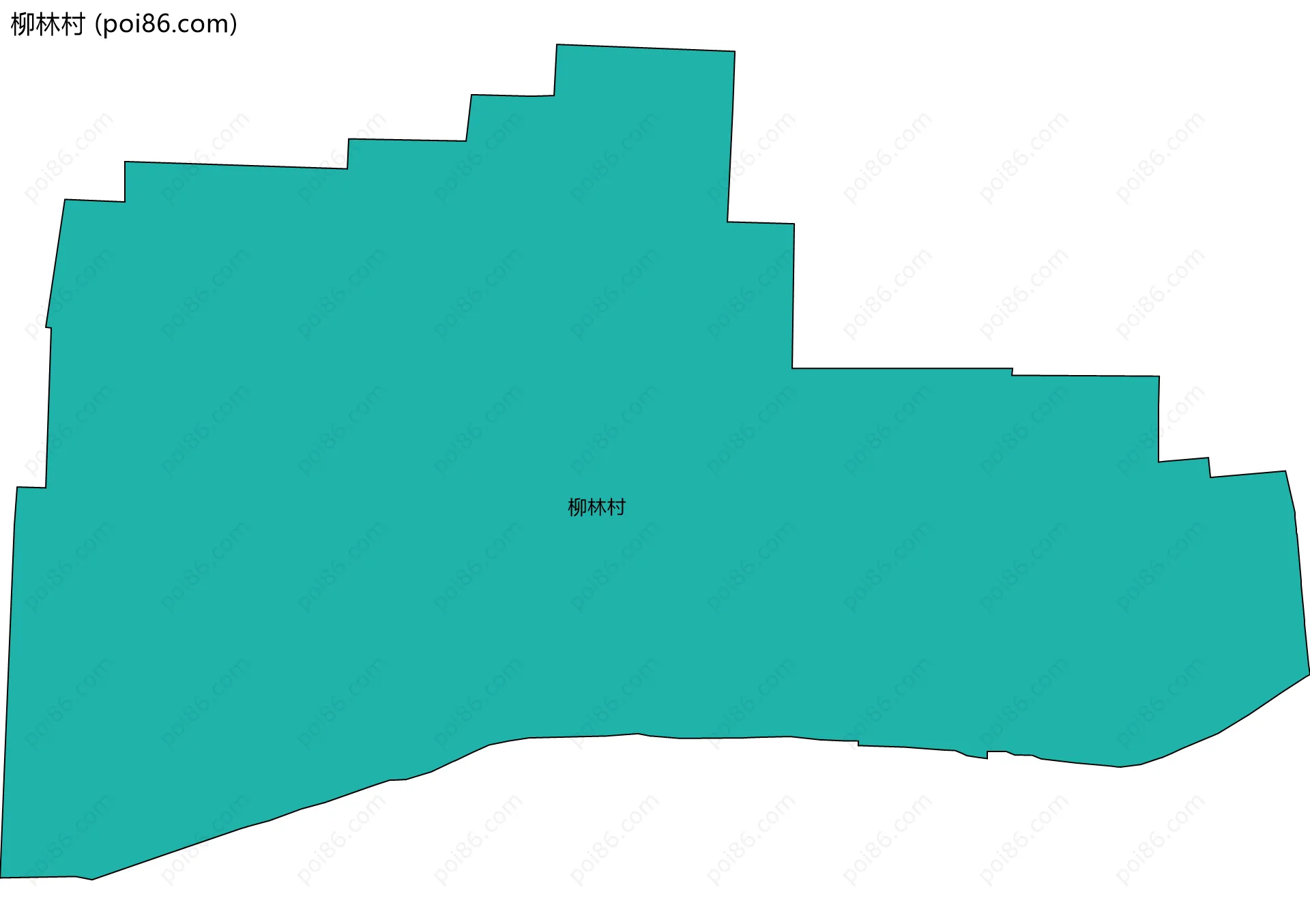 柳林村边界地图