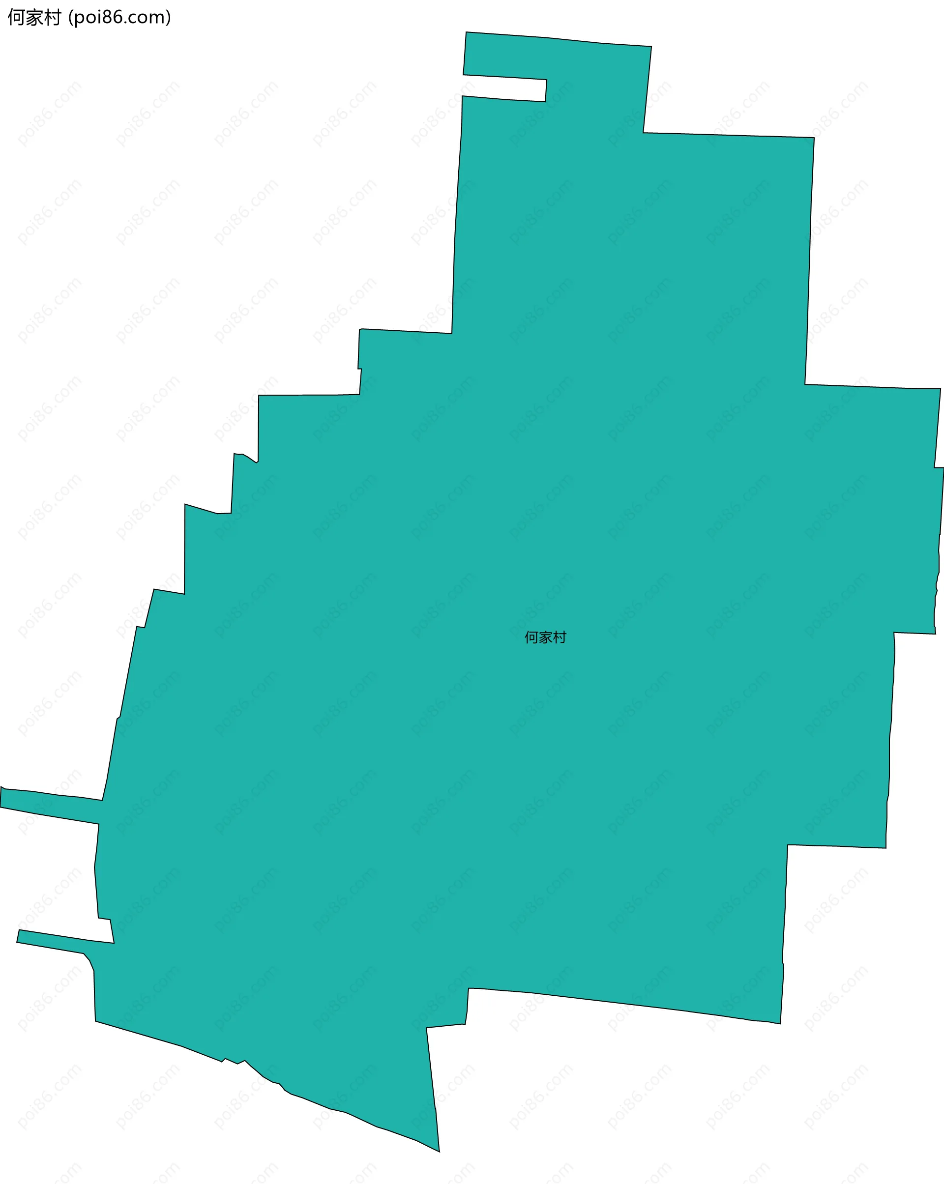 何家村边界地图