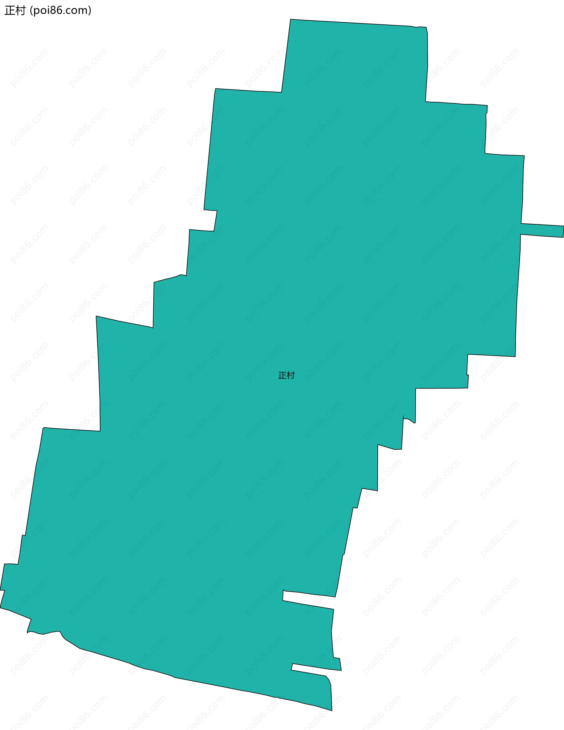 正村边界地图
