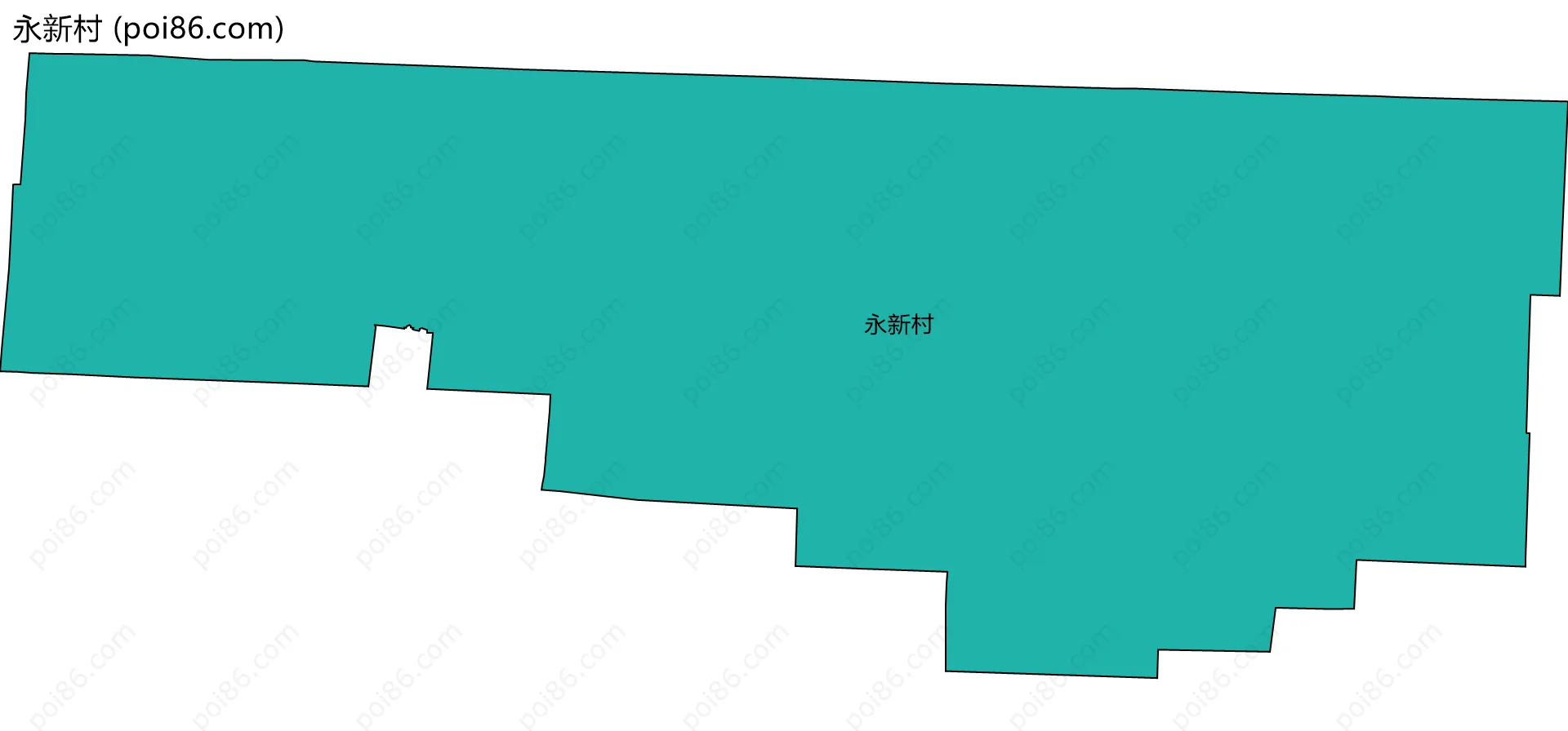 永新村边界地图