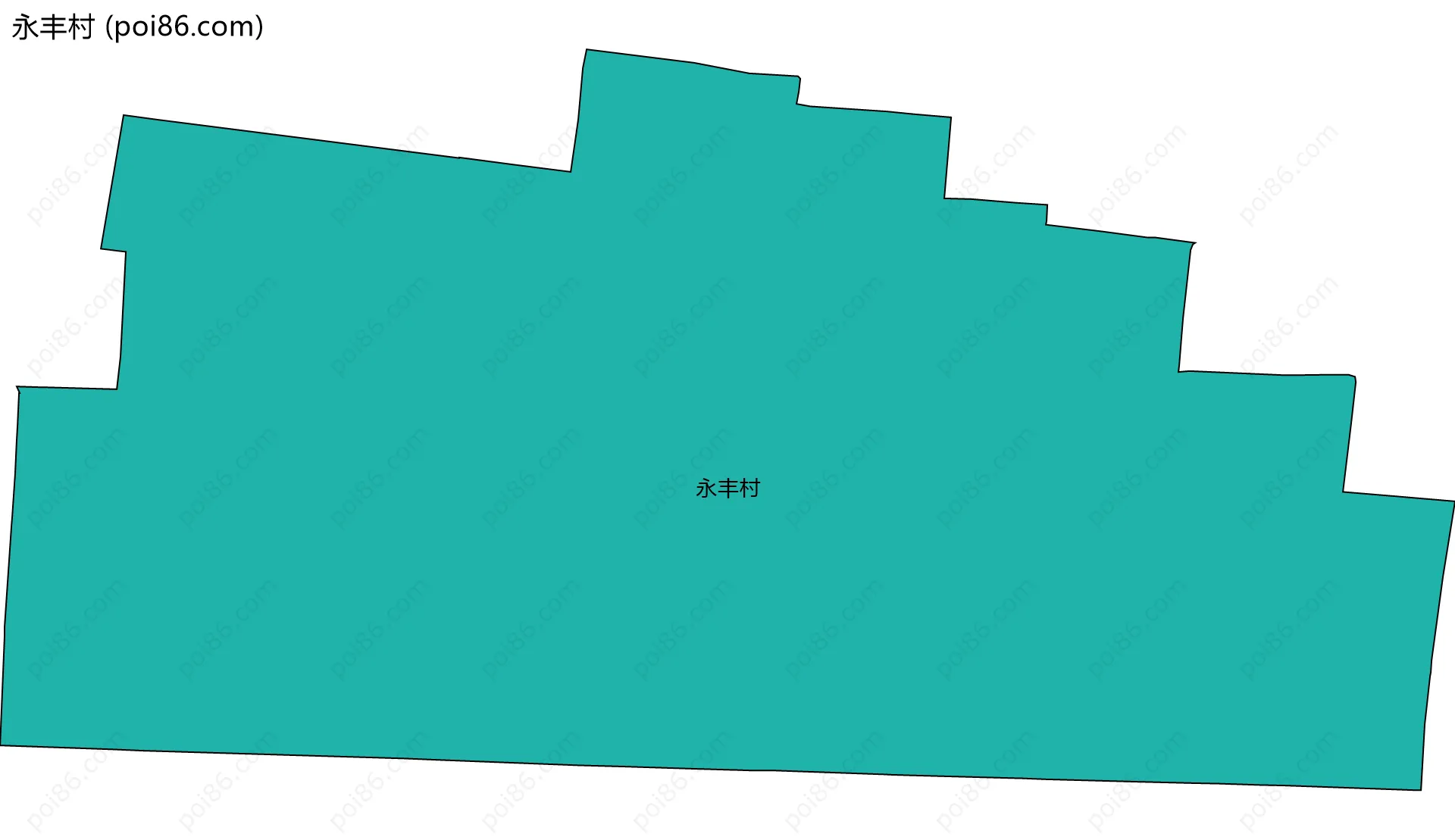 永丰村边界地图