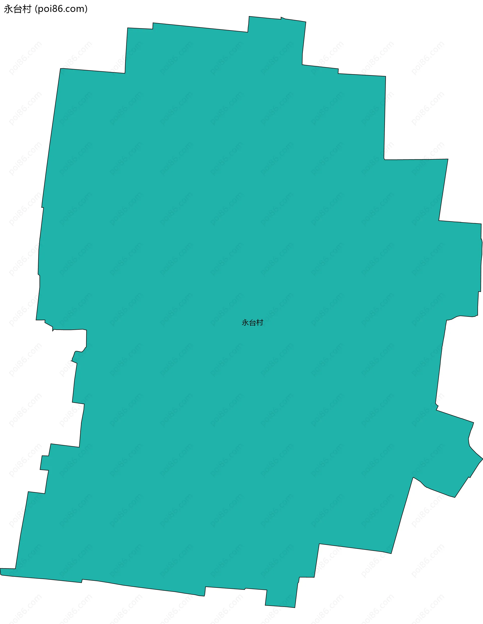 永台村边界地图