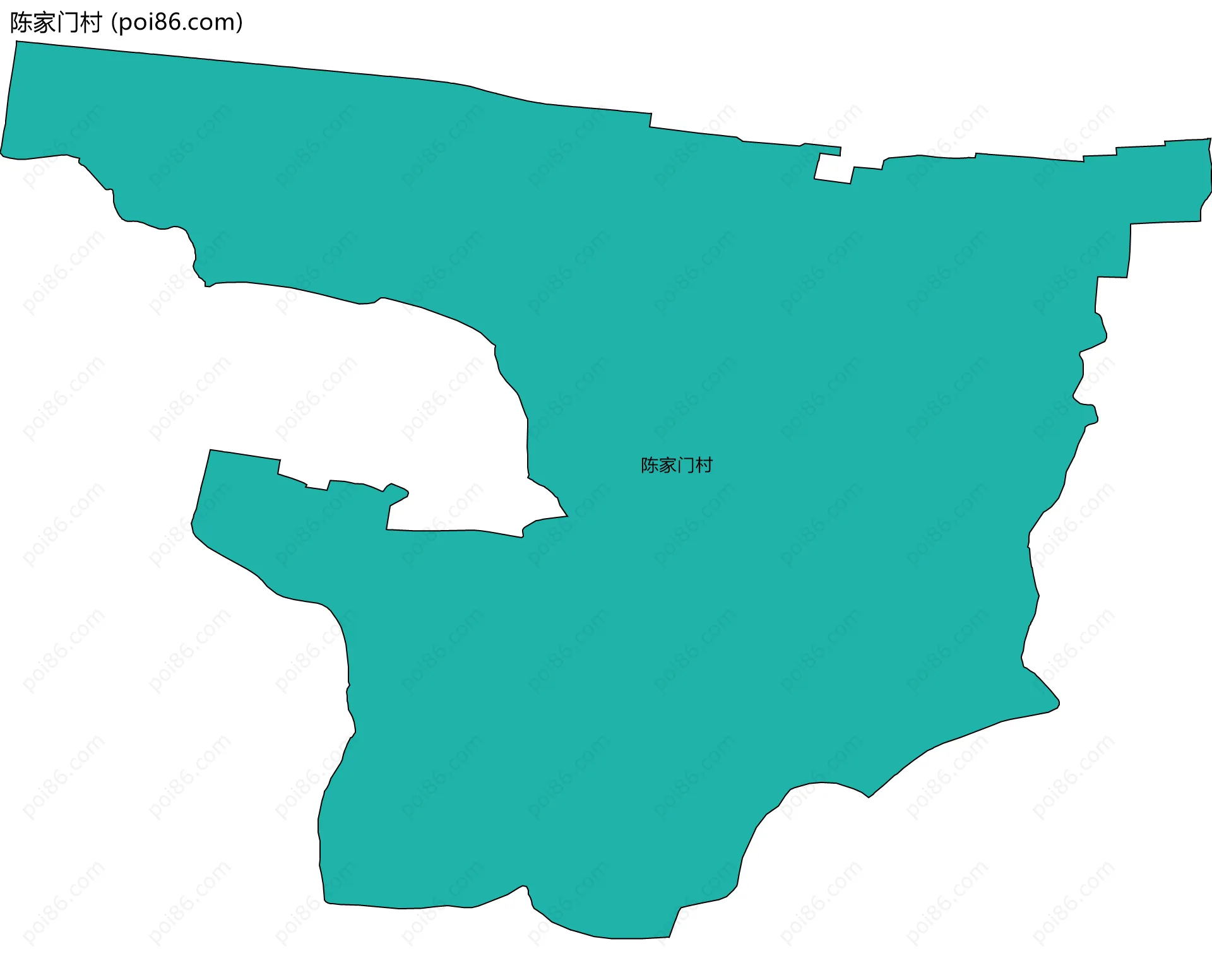 陈家门村边界地图