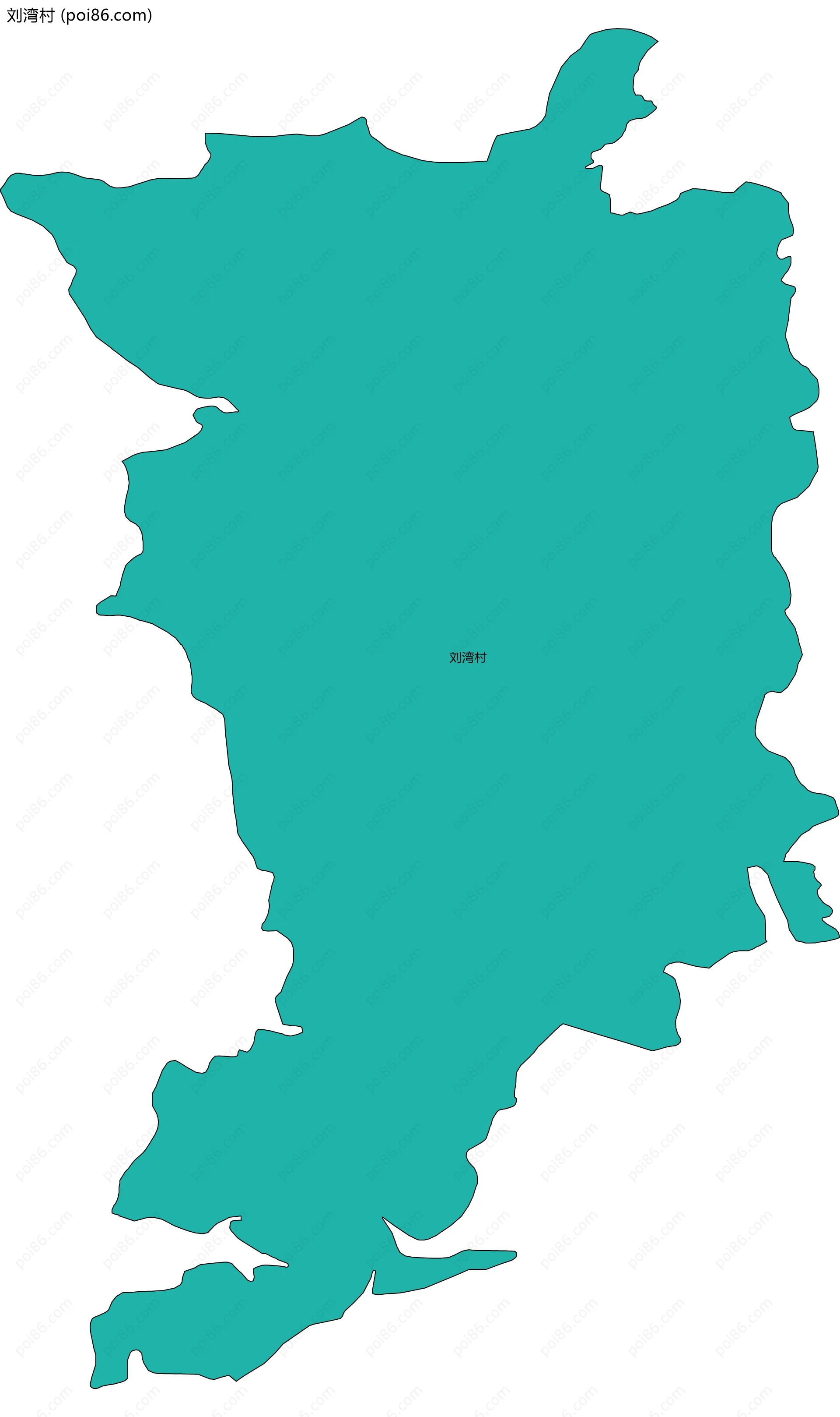 刘湾村边界地图