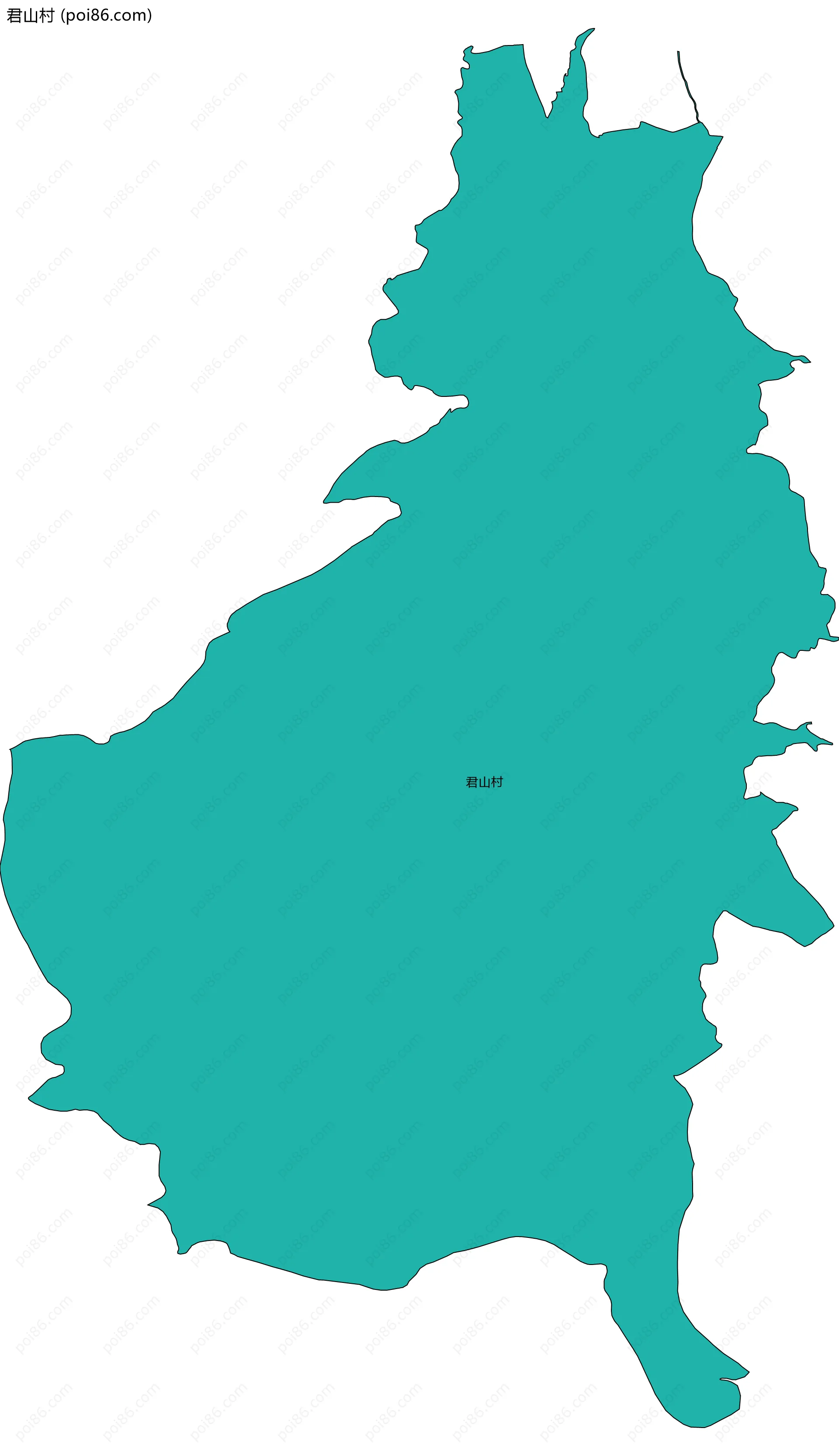 君山村边界地图