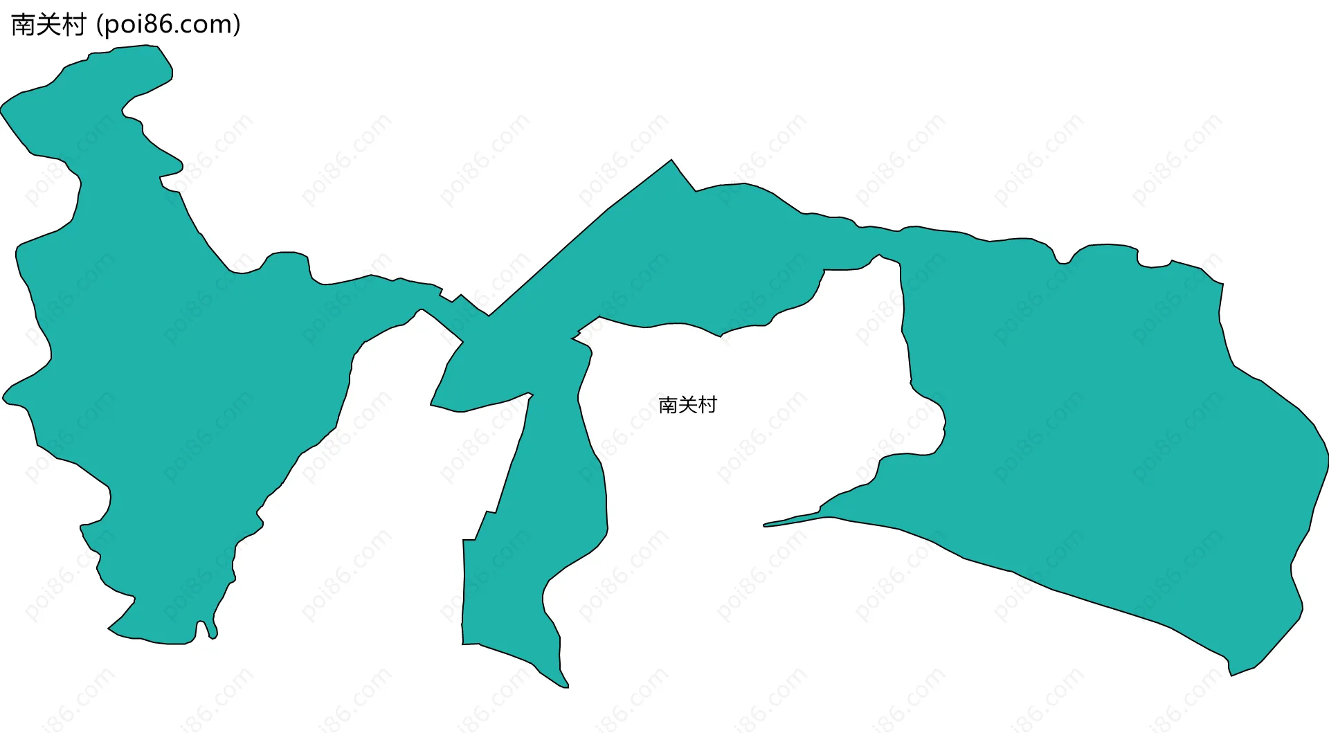 南关村边界地图