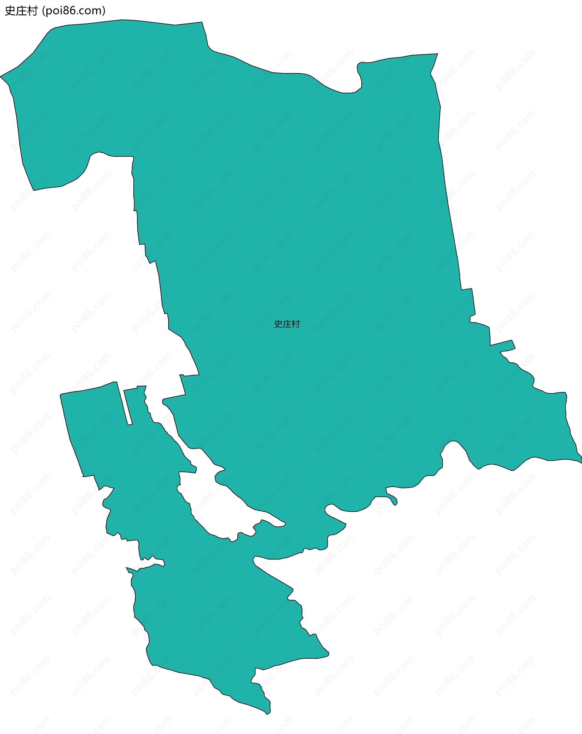 史庄村边界地图