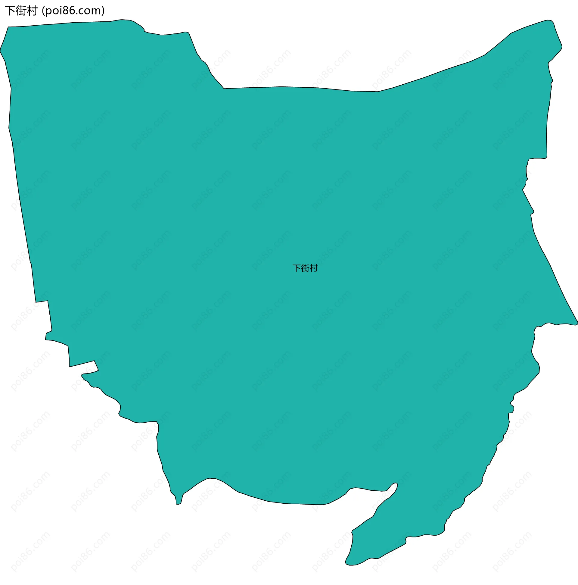 下街村边界地图