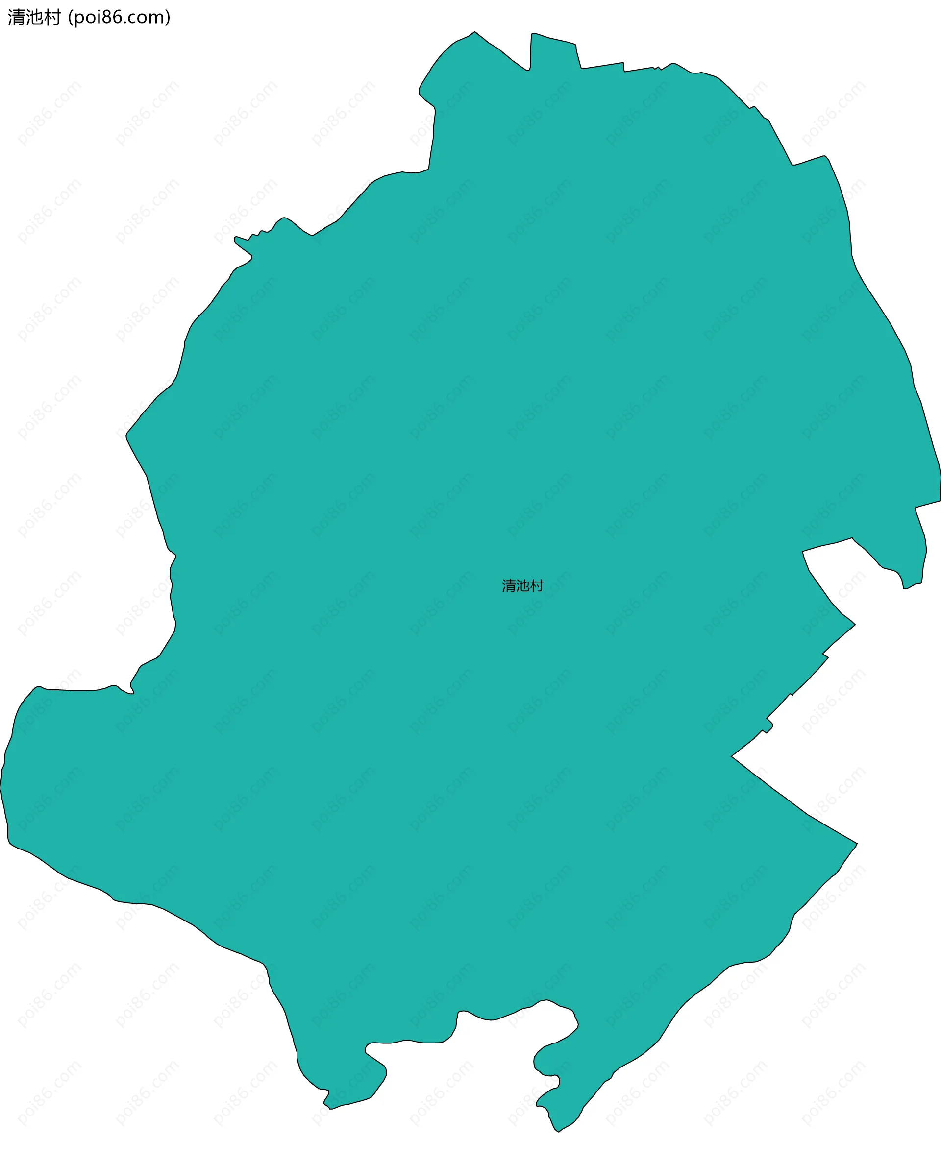 清池村边界地图