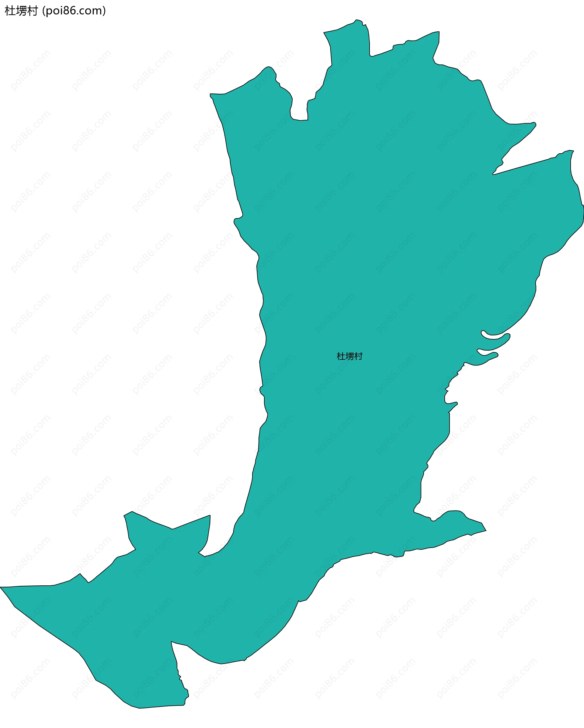 杜塄村边界地图